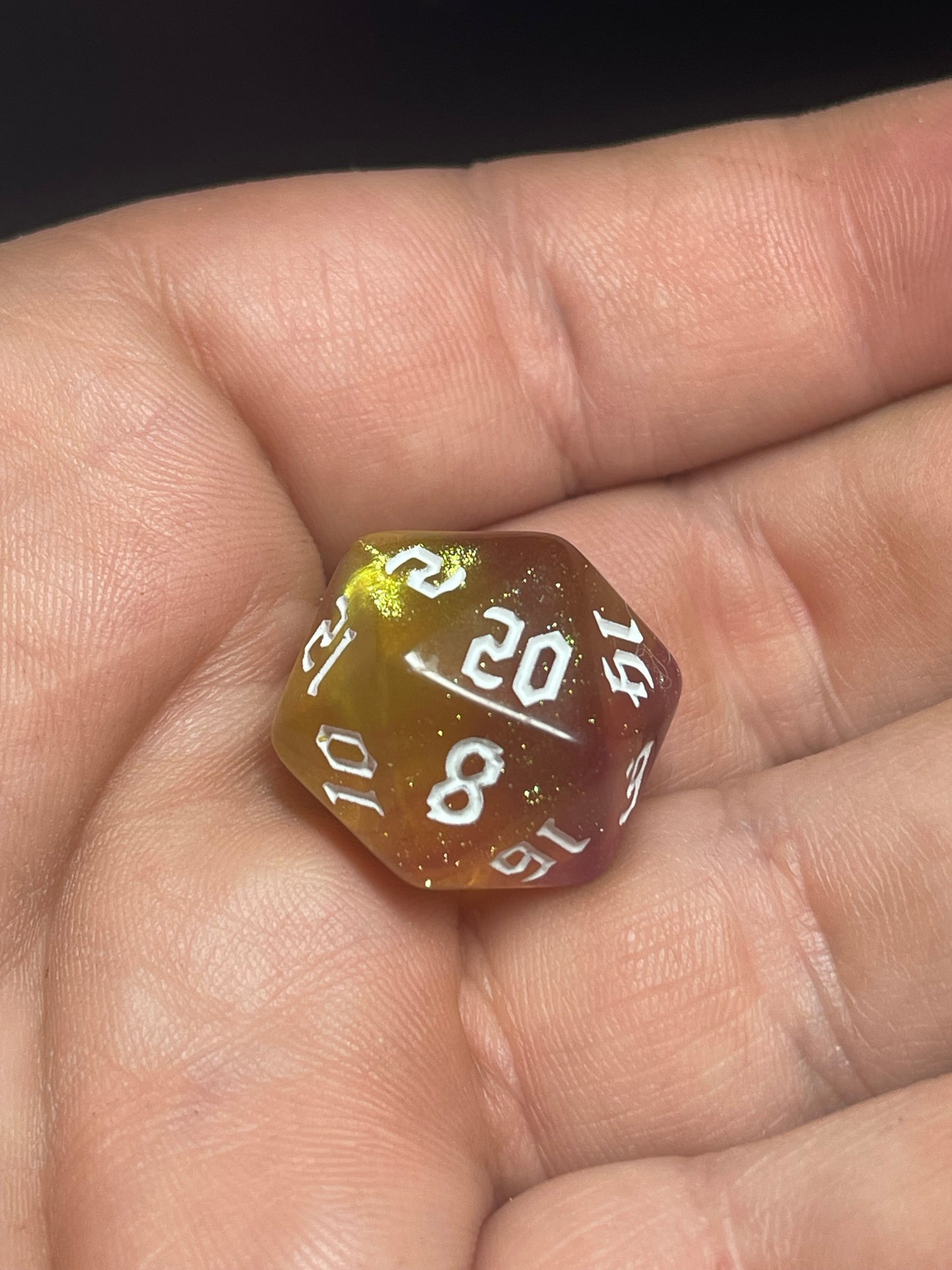 The Emberfang Dice Set | D&D Dice | Dnd | 7pc | Dice Set | Acrylic Dice | Glitter|