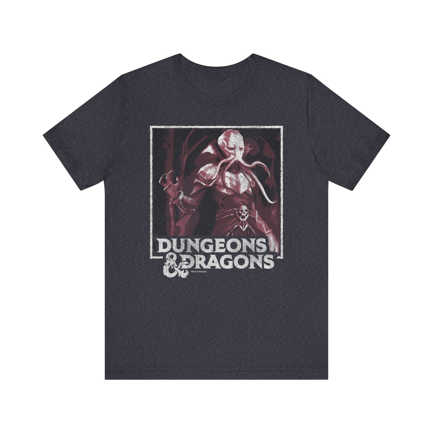 DnD Mind Flayer Jersey Tee | Unisex Shirt | D&D Monster