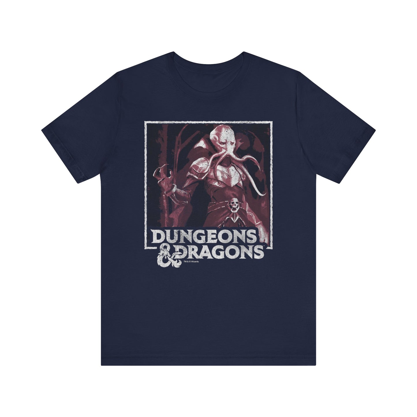 DnD Mind Flayer Jersey Tee | Unisex Shirt | D&D Monster