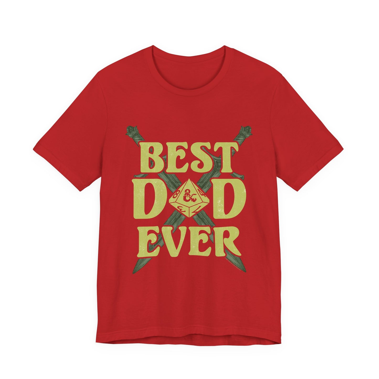 DnD Best Dad Ever Jersey Short Sleeve Tee