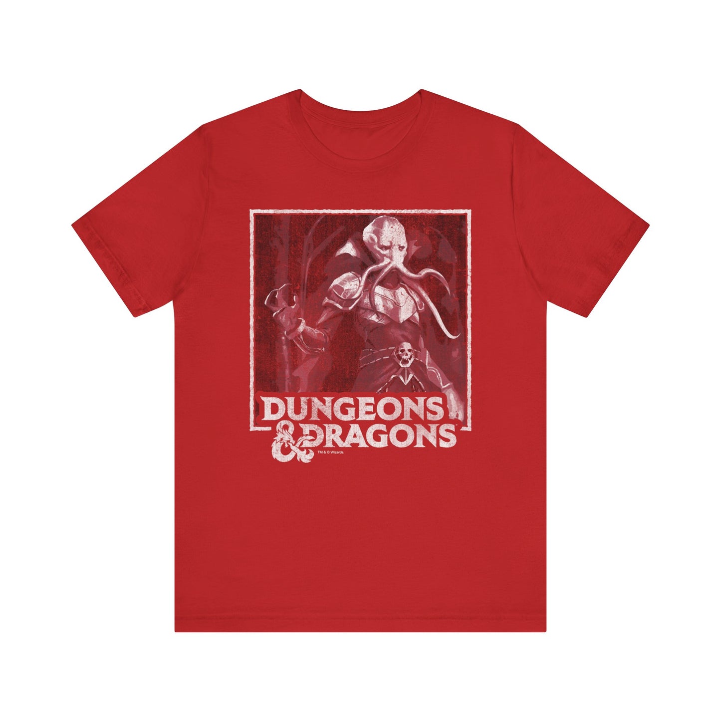 DnD Mind Flayer Jersey Tee | Unisex Shirt | D&D Monster
