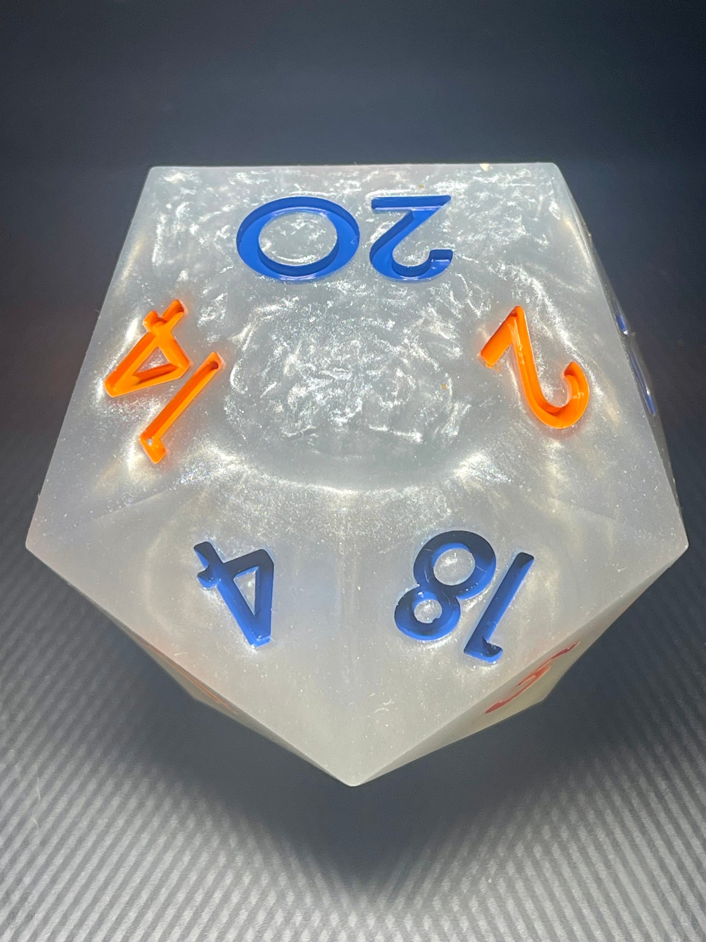 The Catalyst Node 100mm D20, oversized d20, Handmade D20 Dice Giant Oversized Jumbo DnD, Dungeons and Dragons, RPG dice