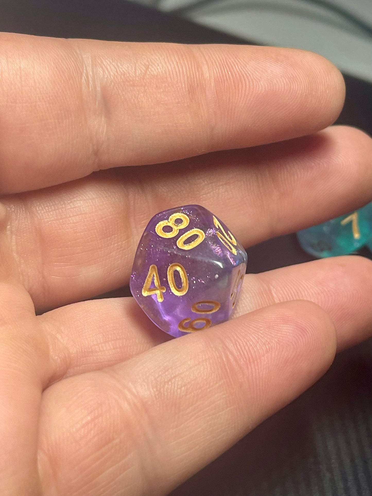 Siren's Mirage | D&D Dice | Dnd | 7pc | Dice Set | Acrylic Dice | Glitter |