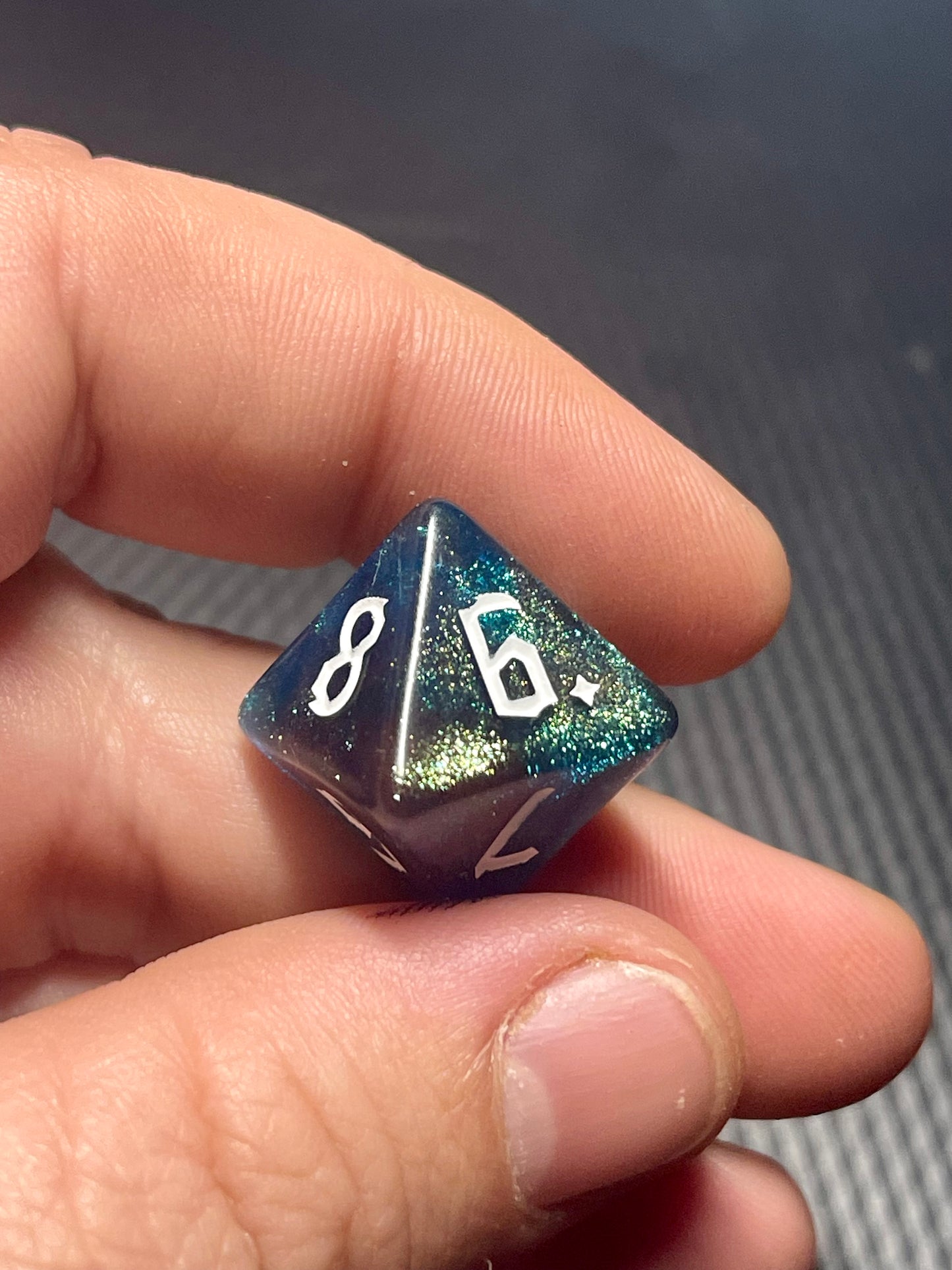 Nebula's Embrace Dice Set| D&D Dice | Dnd | 7pc | Dice Set | Acrylic Dice | Swirl | Glitter |