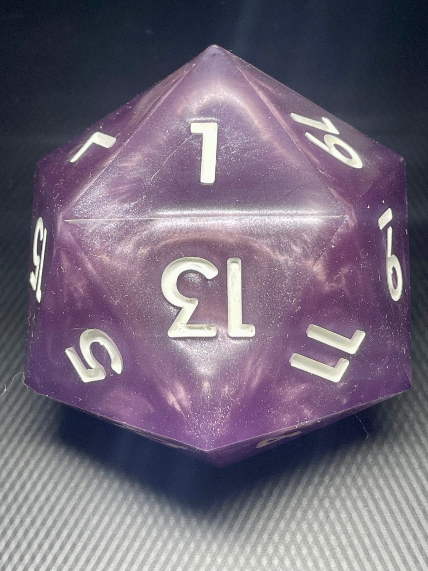 ChronoSpire 100mm D20, oversized d20, Handmade D20 Dice Giant Oversized Jumbo DnD, Dungeons and Dragons, RPG dice