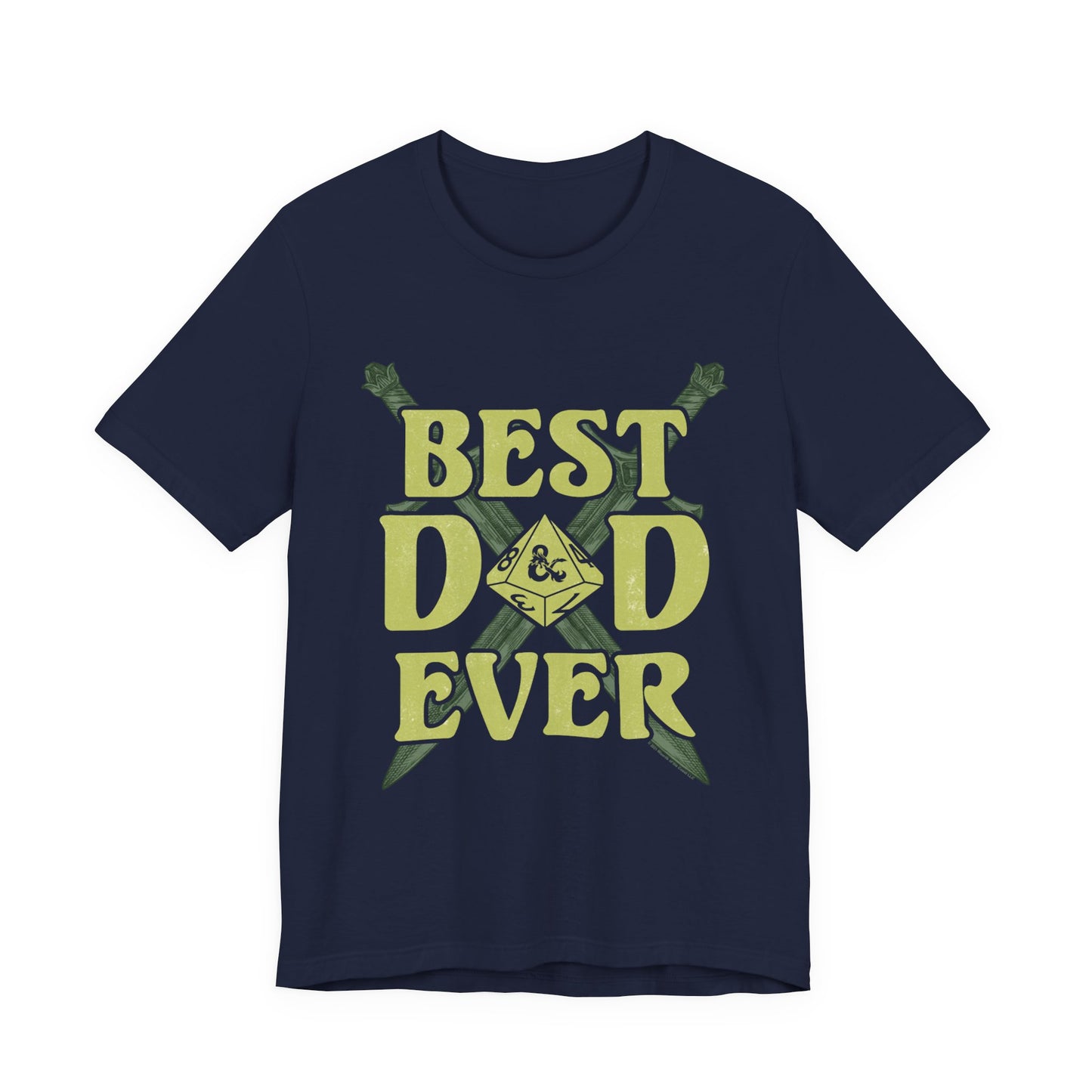 DnD Best Dad Ever Jersey Short Sleeve Tee