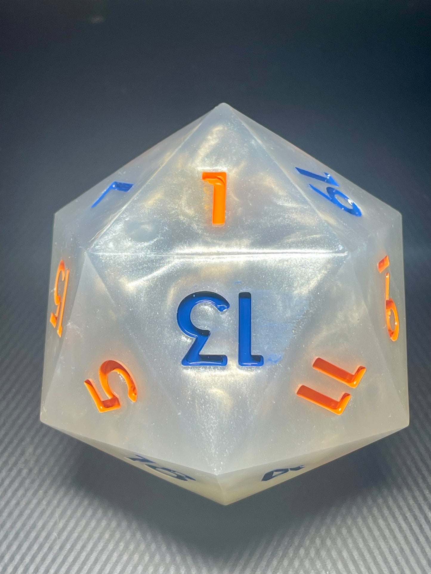 The Catalyst Node 100mm D20, oversized d20, Handmade D20 Dice Giant Oversized Jumbo DnD, Dungeons and Dragons, RPG dice