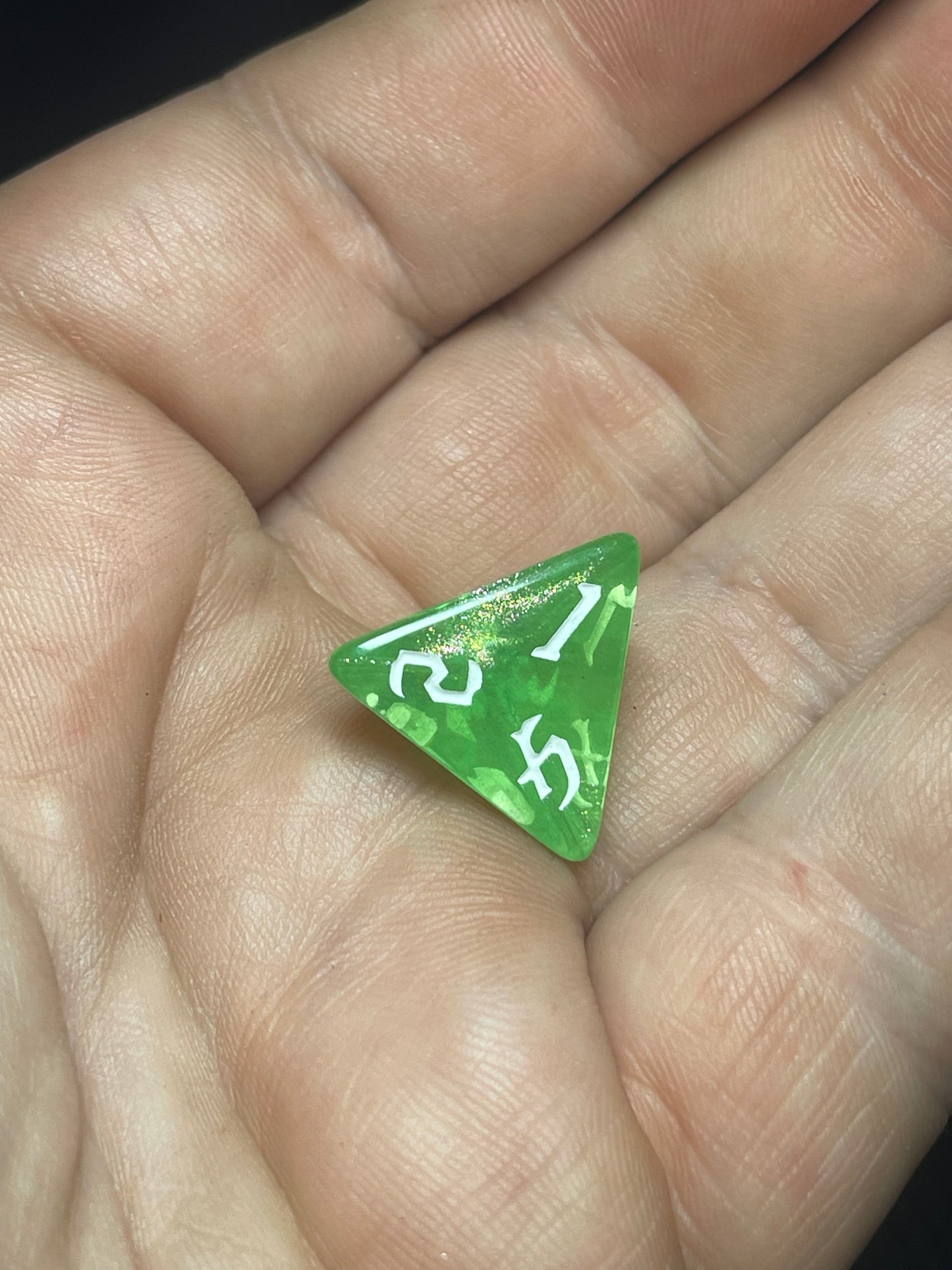 Goblin’s Treasure Dice Set | D&D Dice | Dnd | 7pc | Dice Set | Acrylic Dice | Glitter|