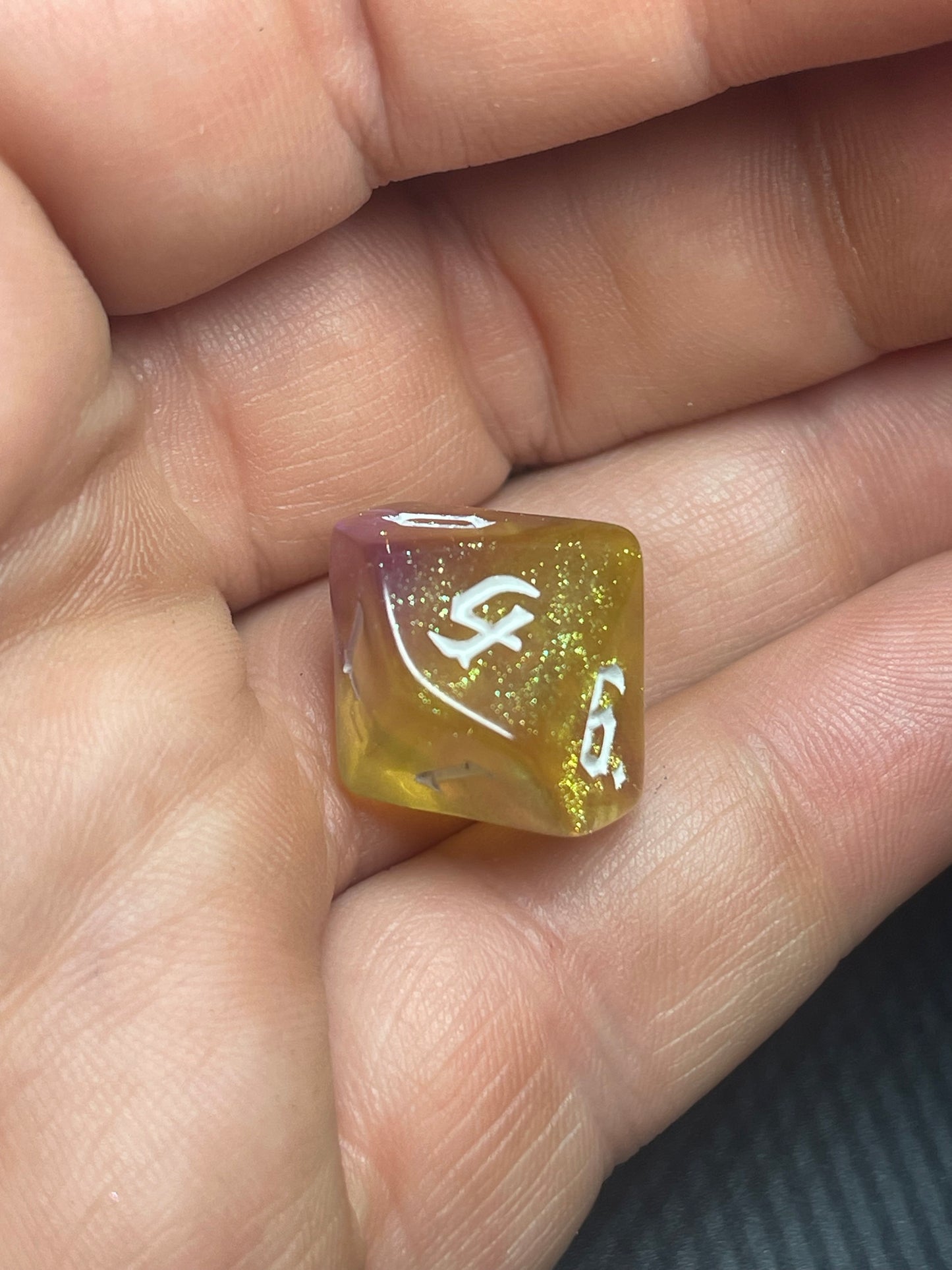 The Emberfang Dice Set | D&D Dice | Dnd | 7pc | Dice Set | Acrylic Dice | Glitter|