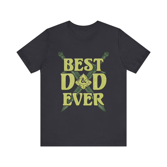 DnD Best Dad Ever Jersey Short Sleeve Tee