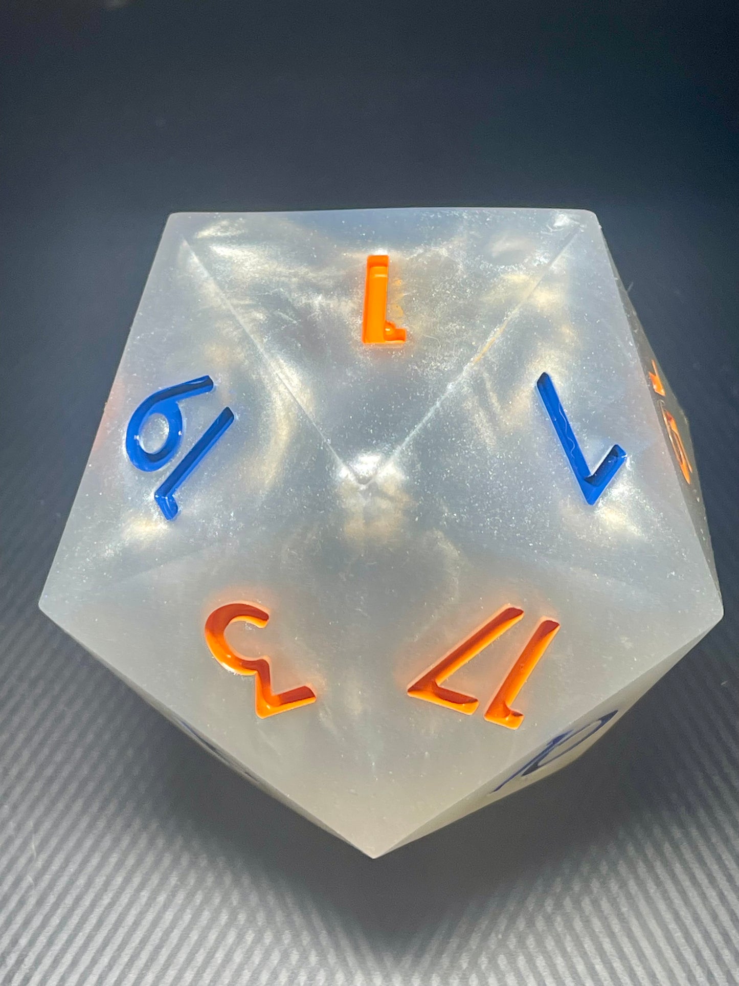 The Catalyst Node 100mm D20, oversized d20, Handmade D20 Dice Giant Oversized Jumbo DnD, Dungeons and Dragons, RPG dice