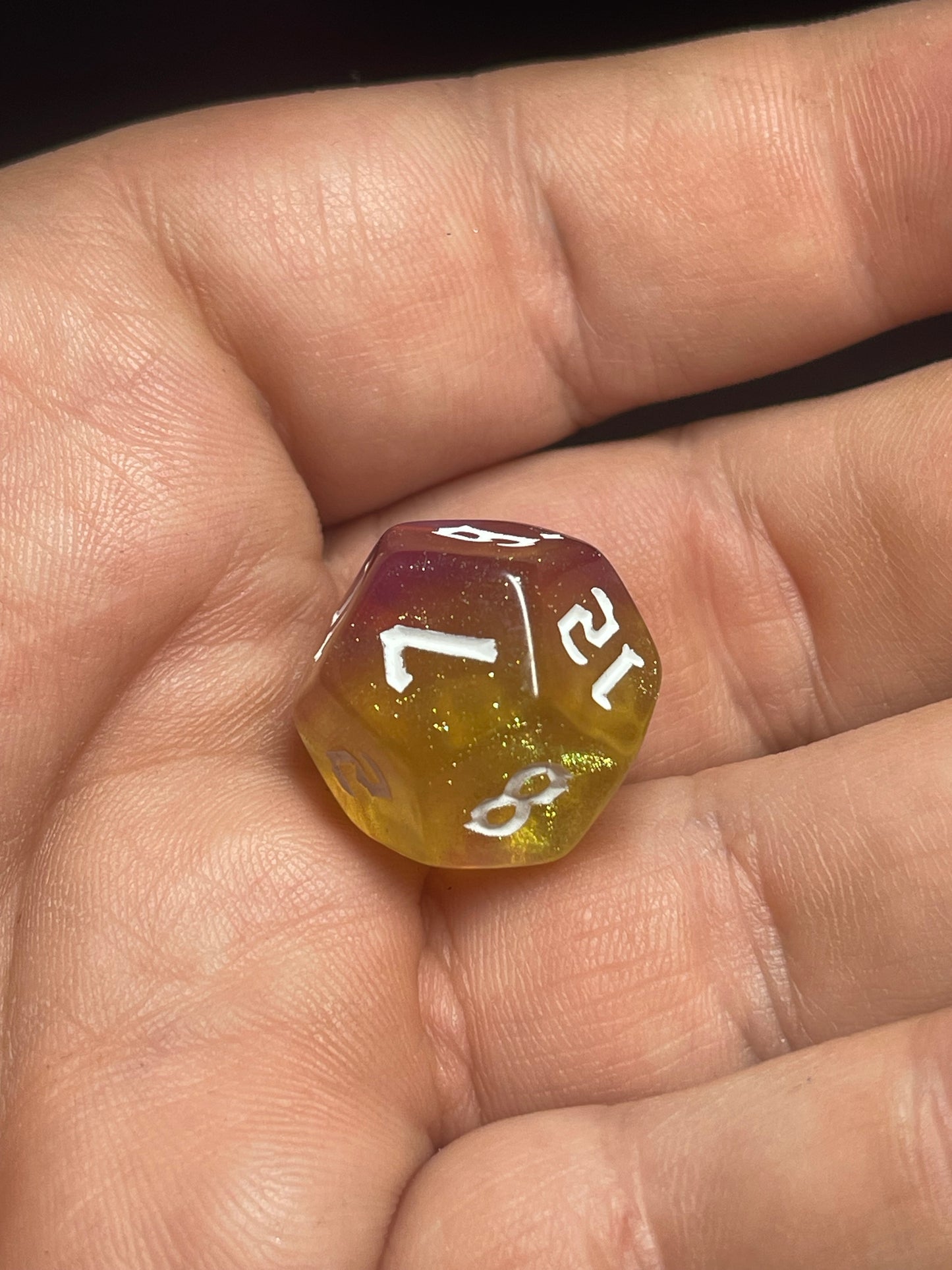 The Emberfang Dice Set | D&D Dice | Dnd | 7pc | Dice Set | Acrylic Dice | Glitter|