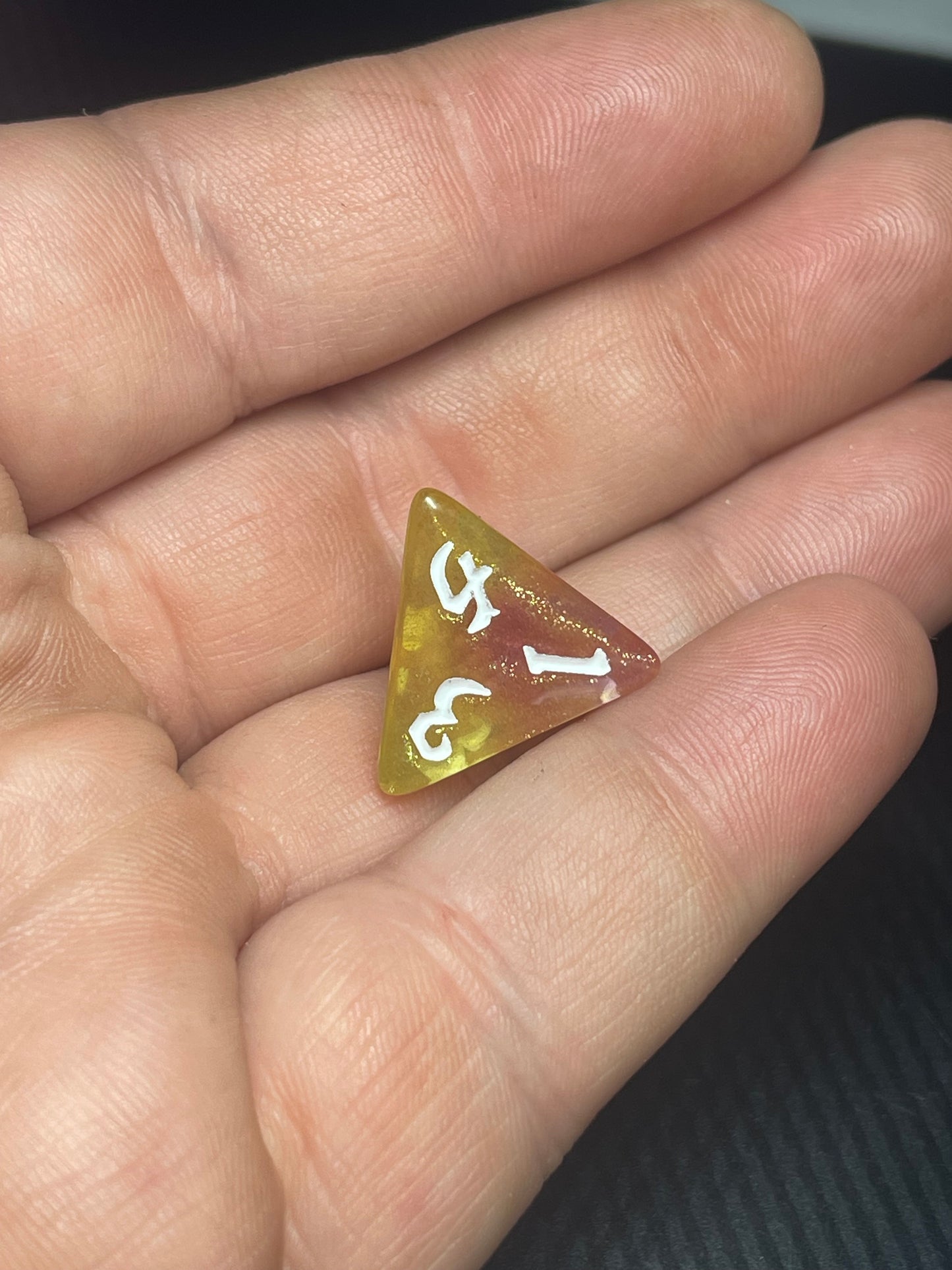 The Emberfang Dice Set | D&D Dice | Dnd | 7pc | Dice Set | Acrylic Dice | Glitter|
