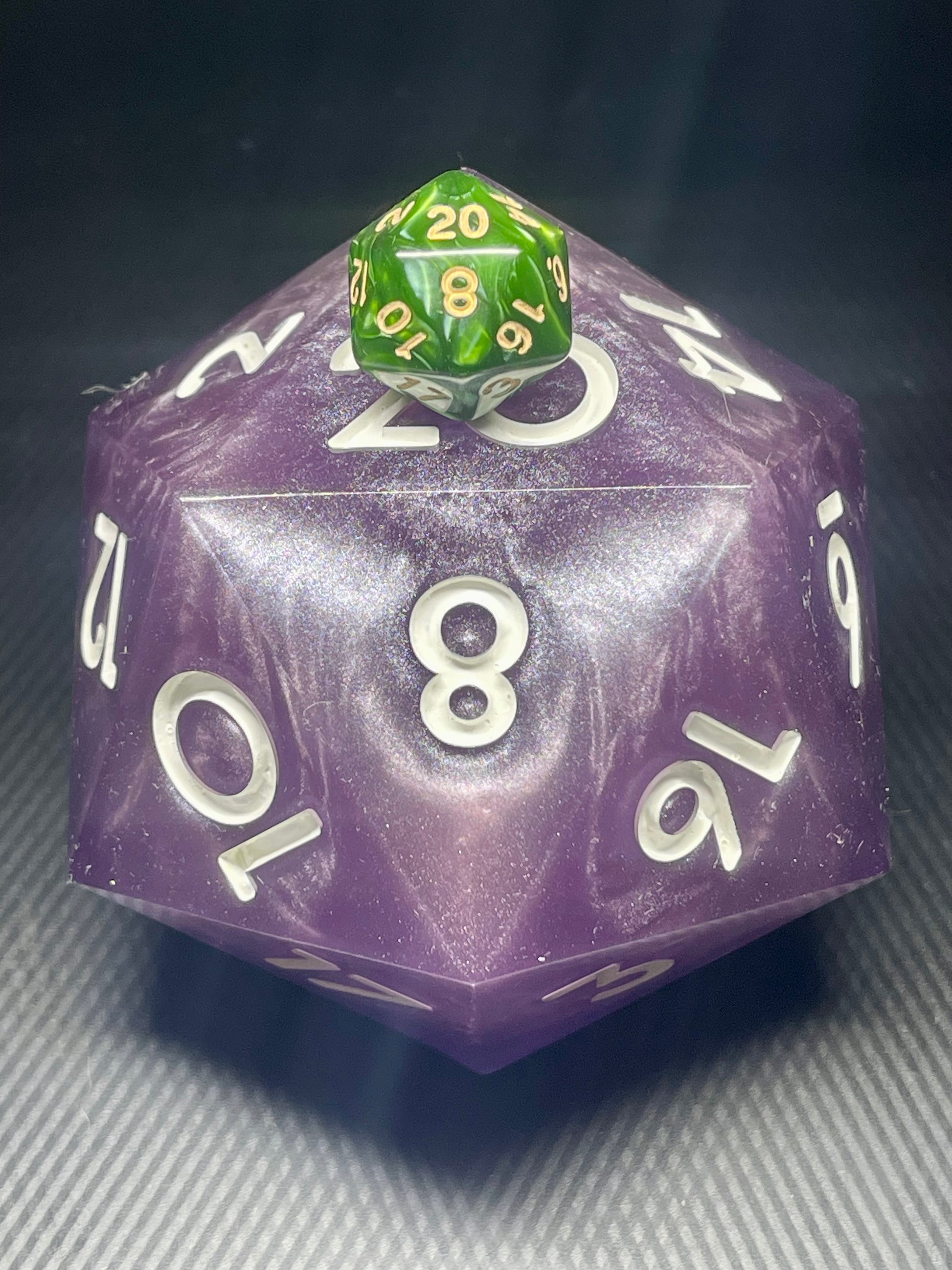 ChronoSpire 100mm D20, oversized d20, Handmade D20 Dice Giant Oversized Jumbo DnD, Dungeons and Dragons, RPG dice