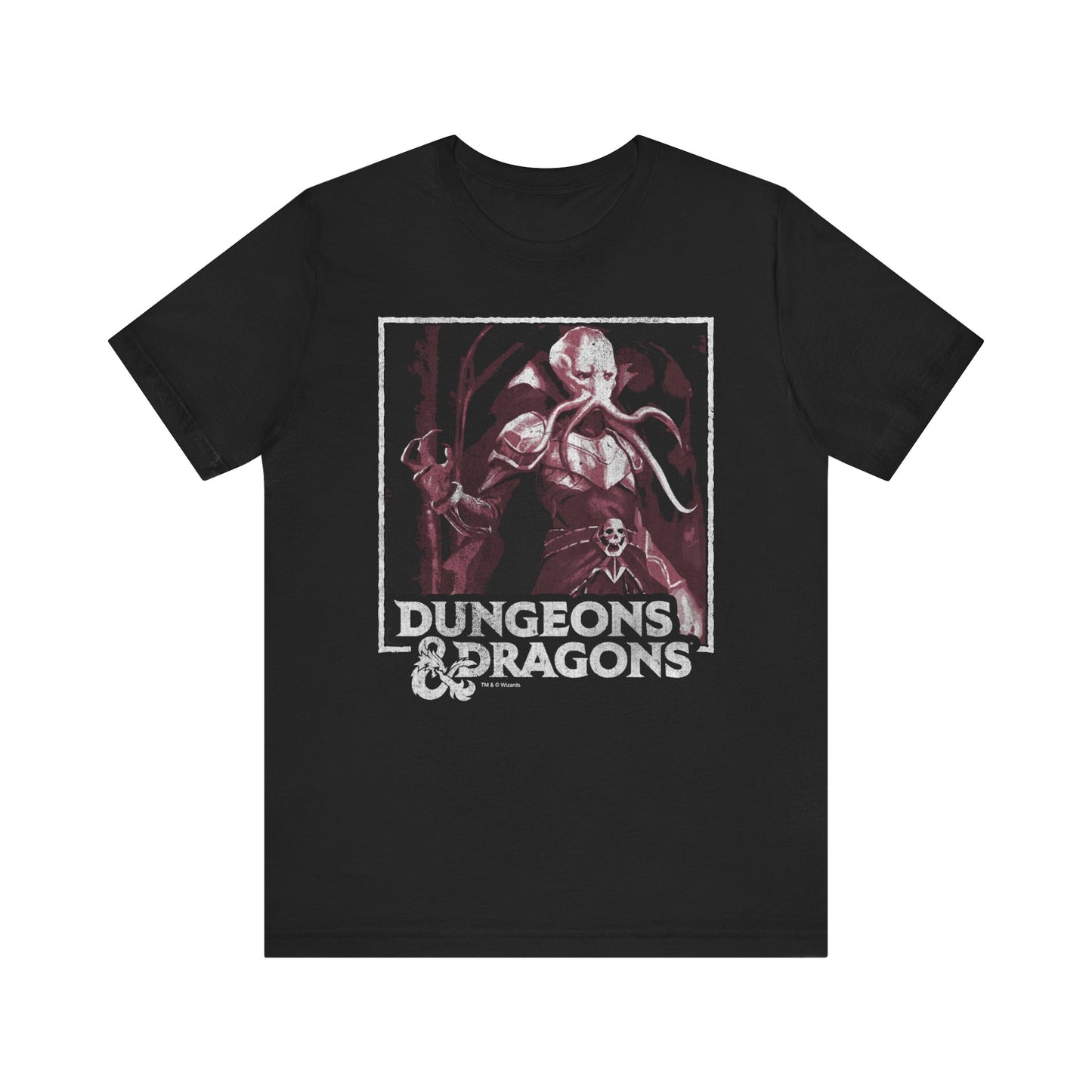 DnD Mind Flayer Jersey Tee | Unisex Shirt | D&D Monster
