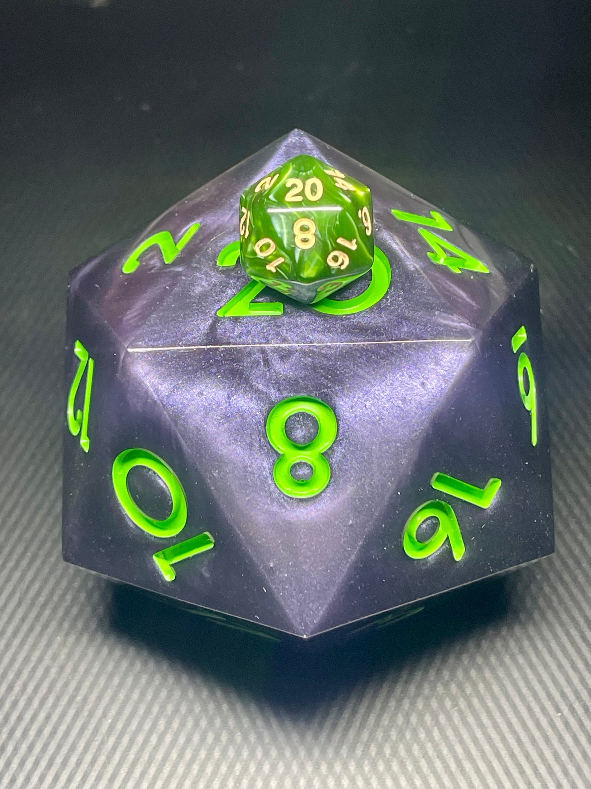 Critical Mass 100mm D20, oversized d20, Handmade D20 Dice Giant Oversized Jumbo DnD, Dungeons and Dragons, RPG dice