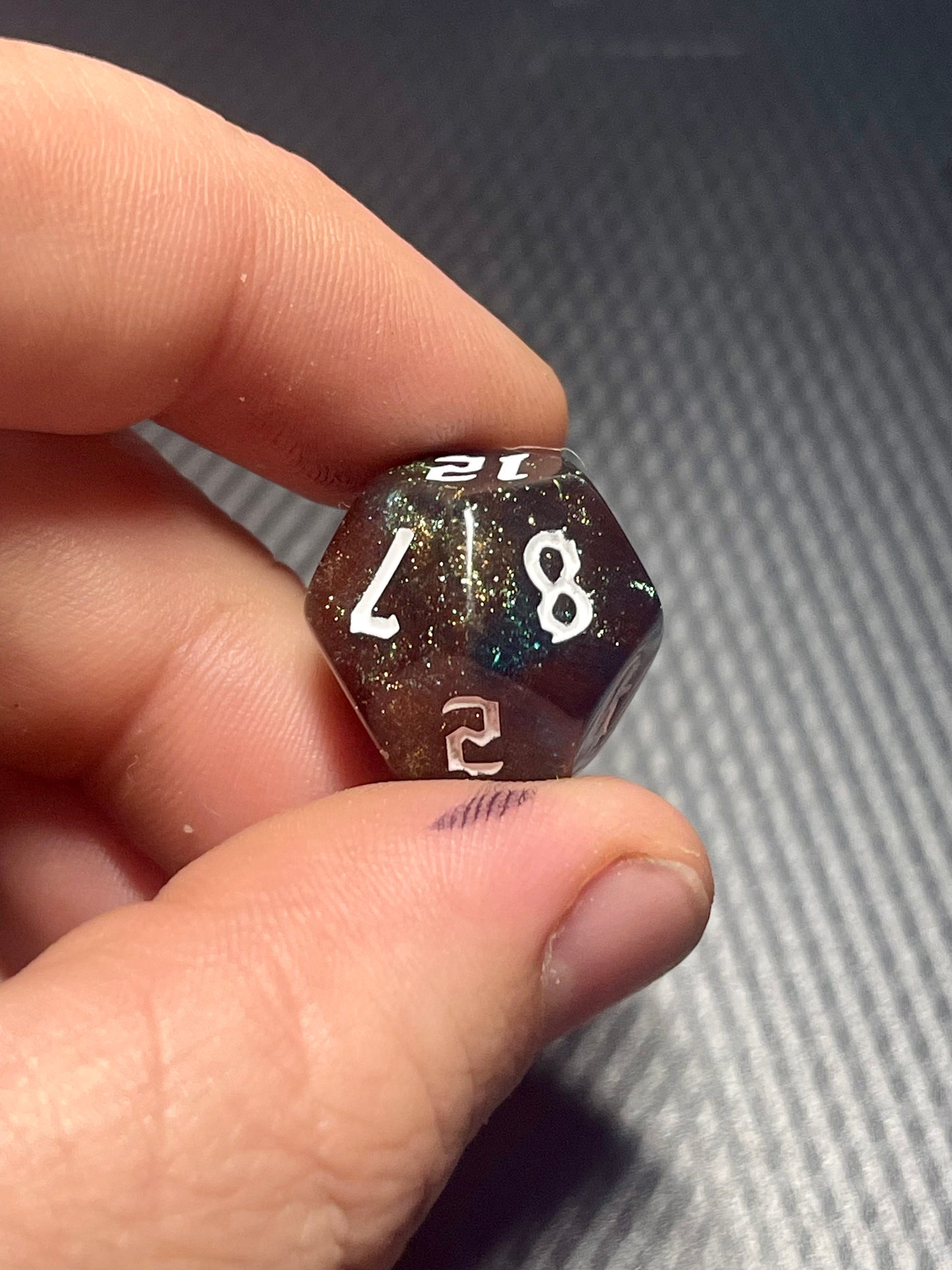 Nebula's Embrace Dice Set| D&D Dice | Dnd | 7pc | Dice Set | Acrylic Dice | Swirl | Glitter |