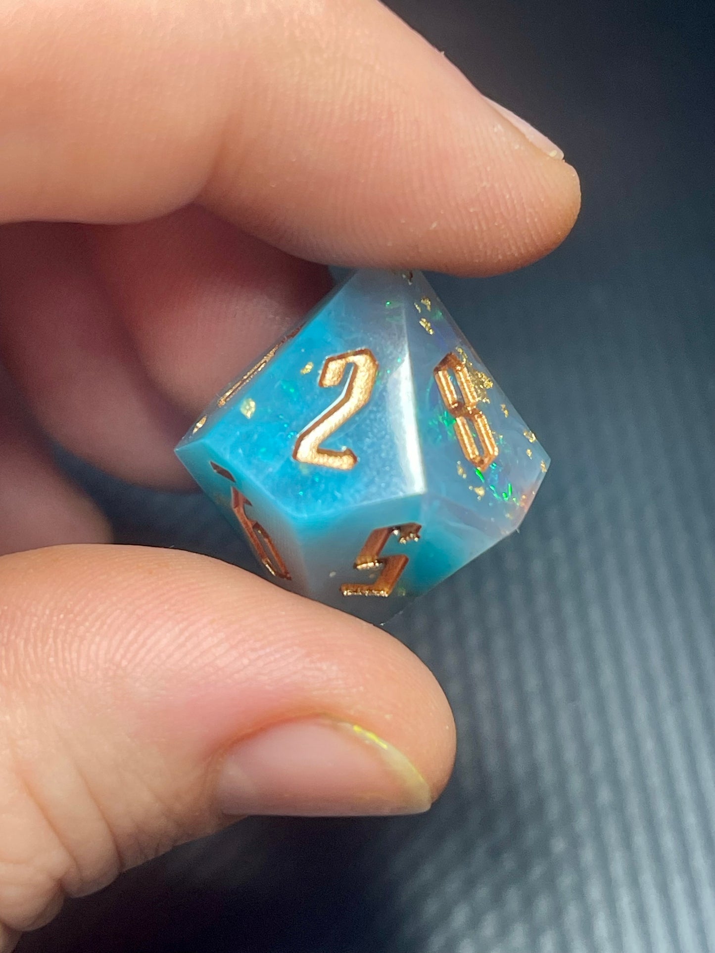 Supernova’s Kiss Handmade Dice Set | D&D Dice | Dnd | 7pc | Dice Set | Resin |