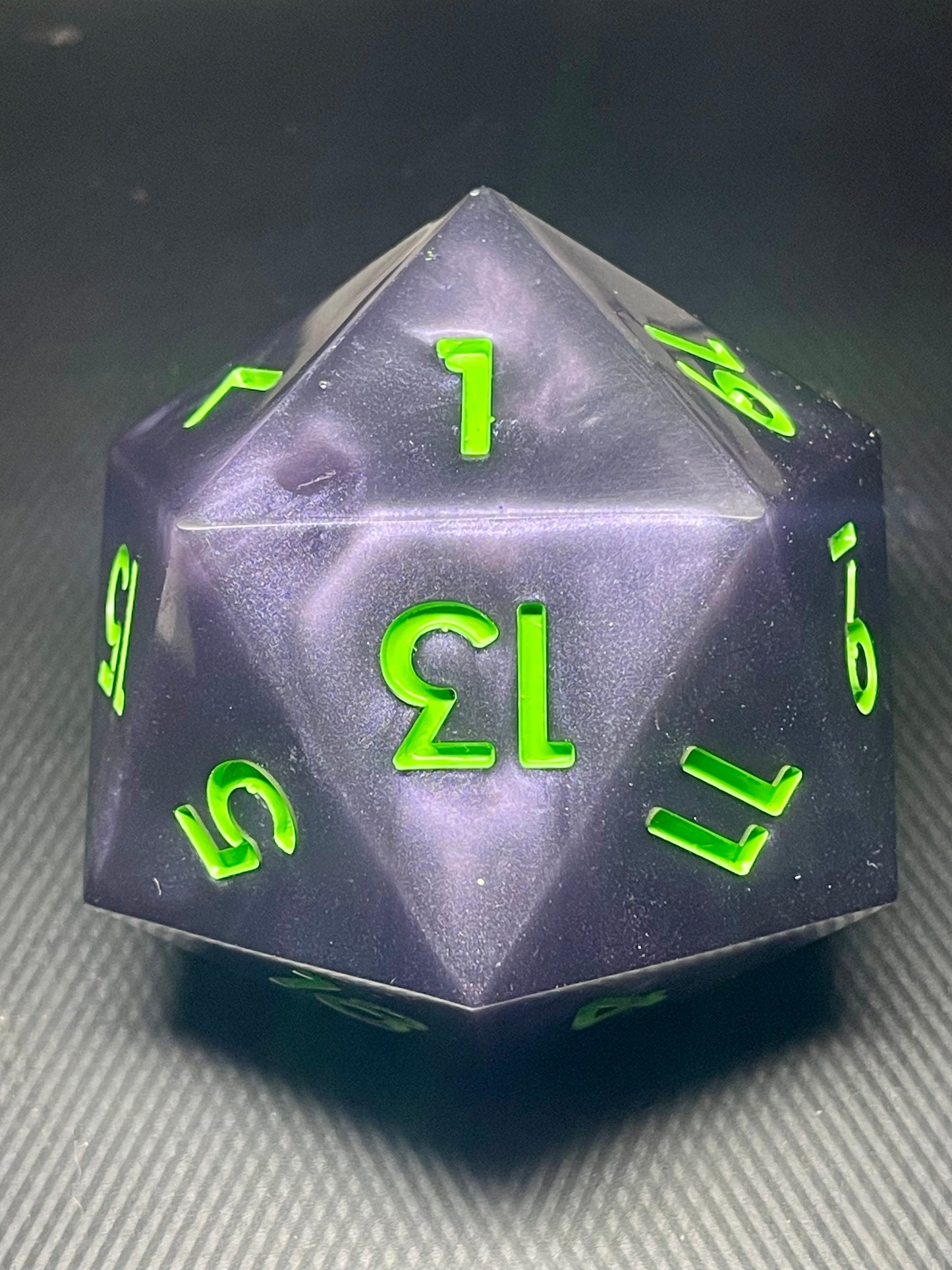 Critical Mass 100mm D20, oversized d20, Handmade D20 Dice Giant Oversized Jumbo DnD, Dungeons and Dragons, RPG dice