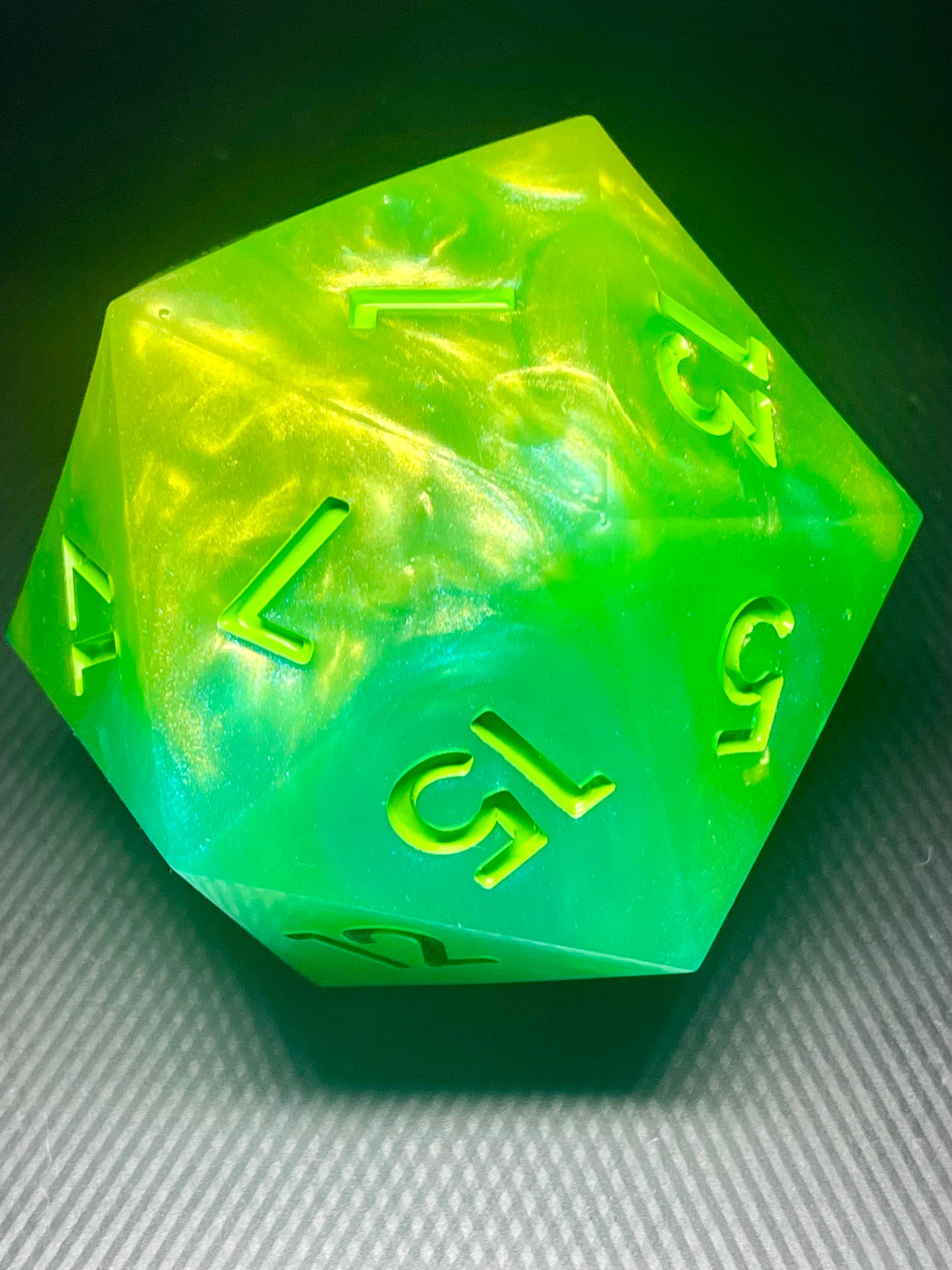 Aethercore 100mm D20, oversized d20, Handmade D20 Dice Giant Oversized Jumbo DnD, Dungeons and Dragons, RPG dice