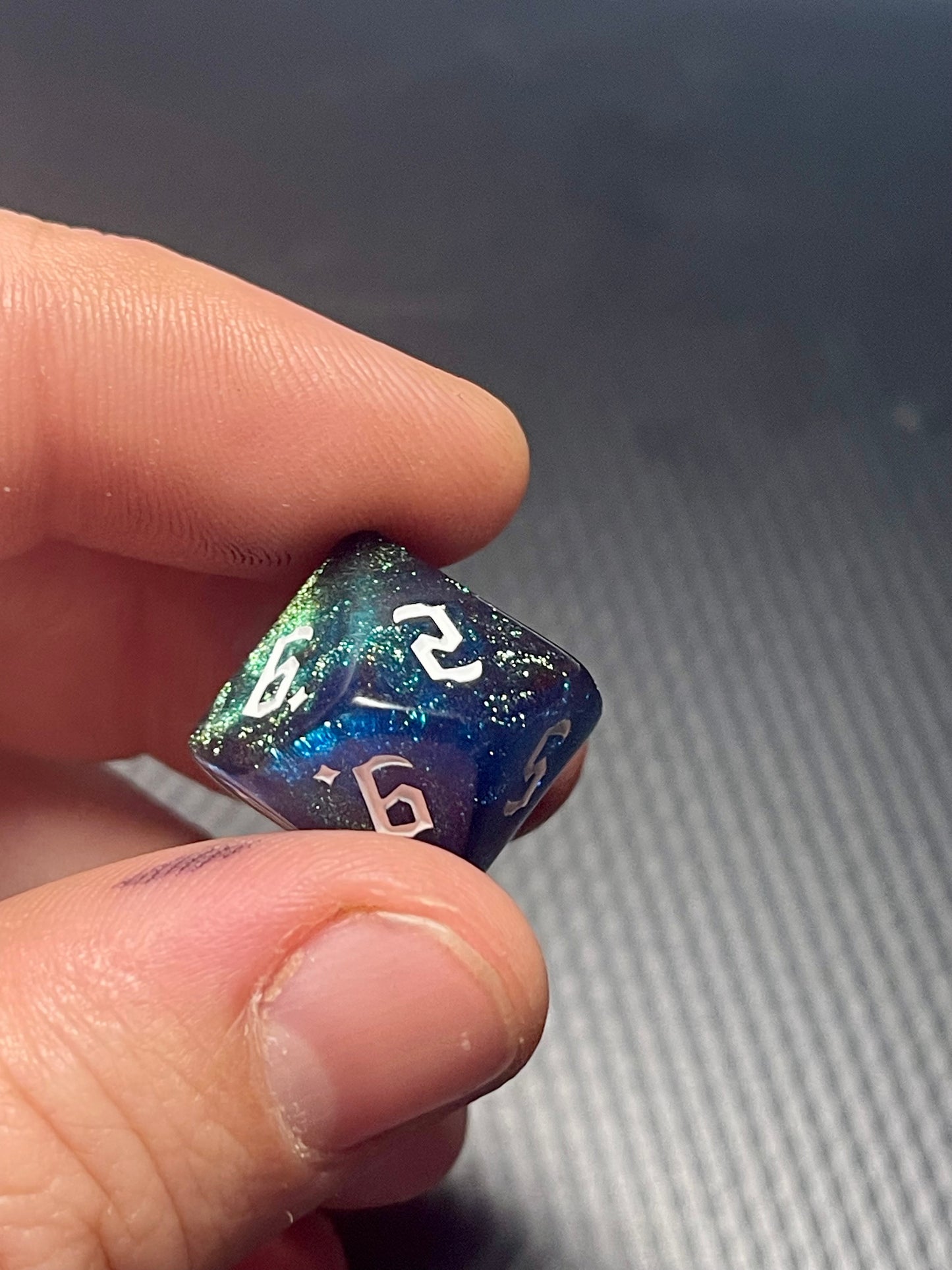 Nebula's Embrace Dice Set| D&D Dice | Dnd | 7pc | Dice Set | Acrylic Dice | Swirl | Glitter |