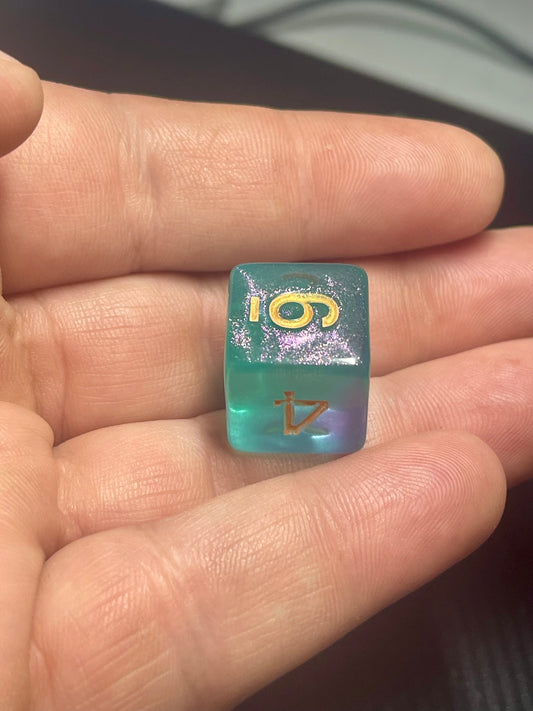 Siren's Mirage | D&D Dice | Dnd | 7pc | Dice Set | Acrylic Dice | Glitter |