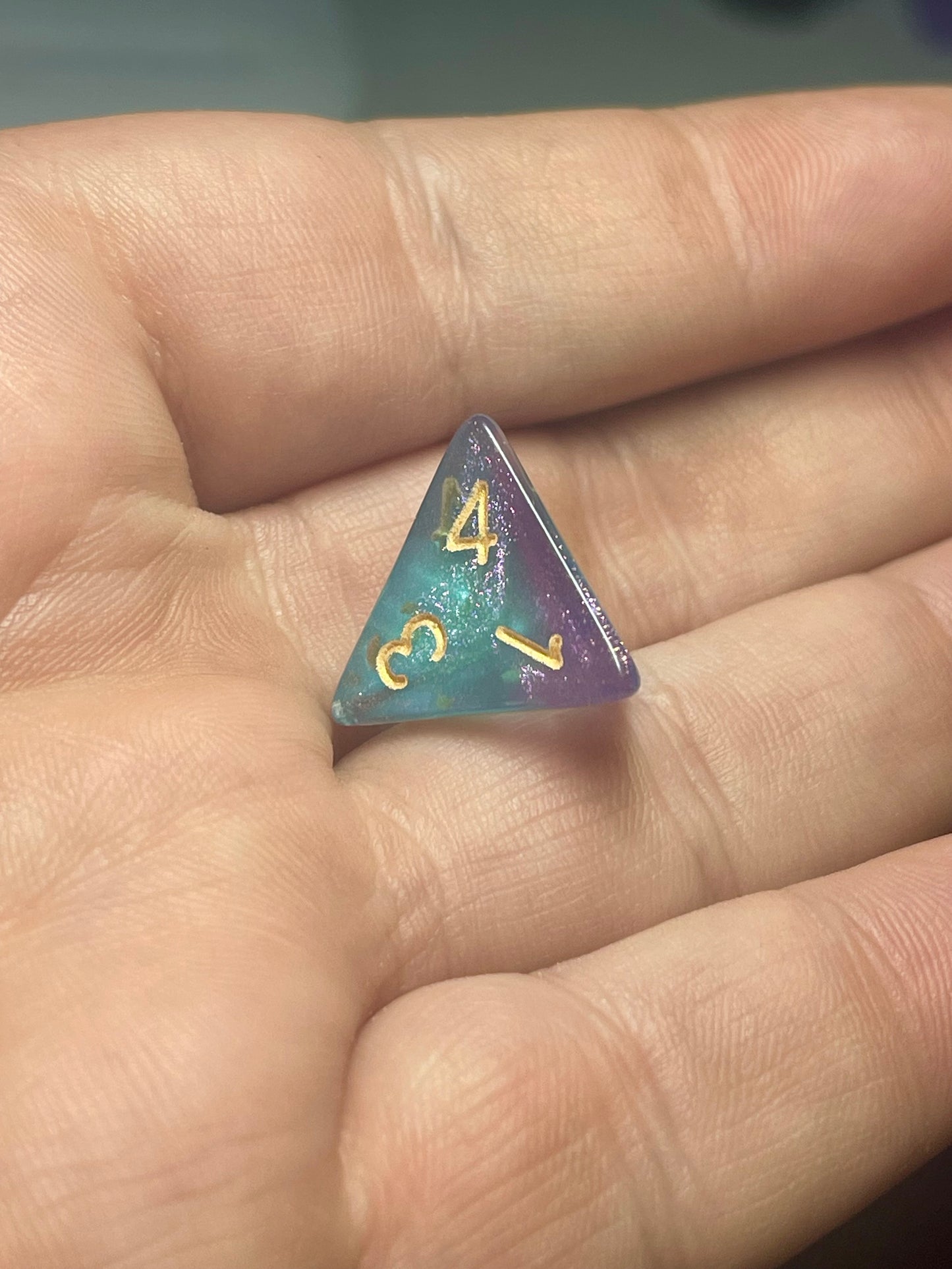 Siren's Mirage | D&D Dice | Dnd | 7pc | Dice Set | Acrylic Dice | Glitter |