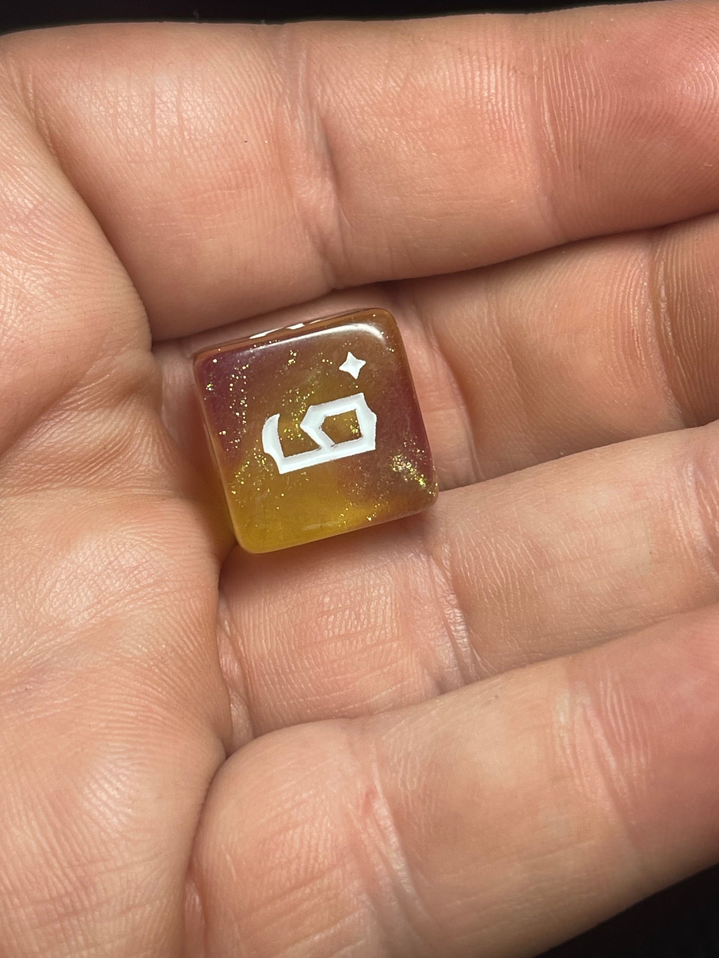 The Emberfang Dice Set | D&D Dice | Dnd | 7pc | Dice Set | Acrylic Dice | Glitter|