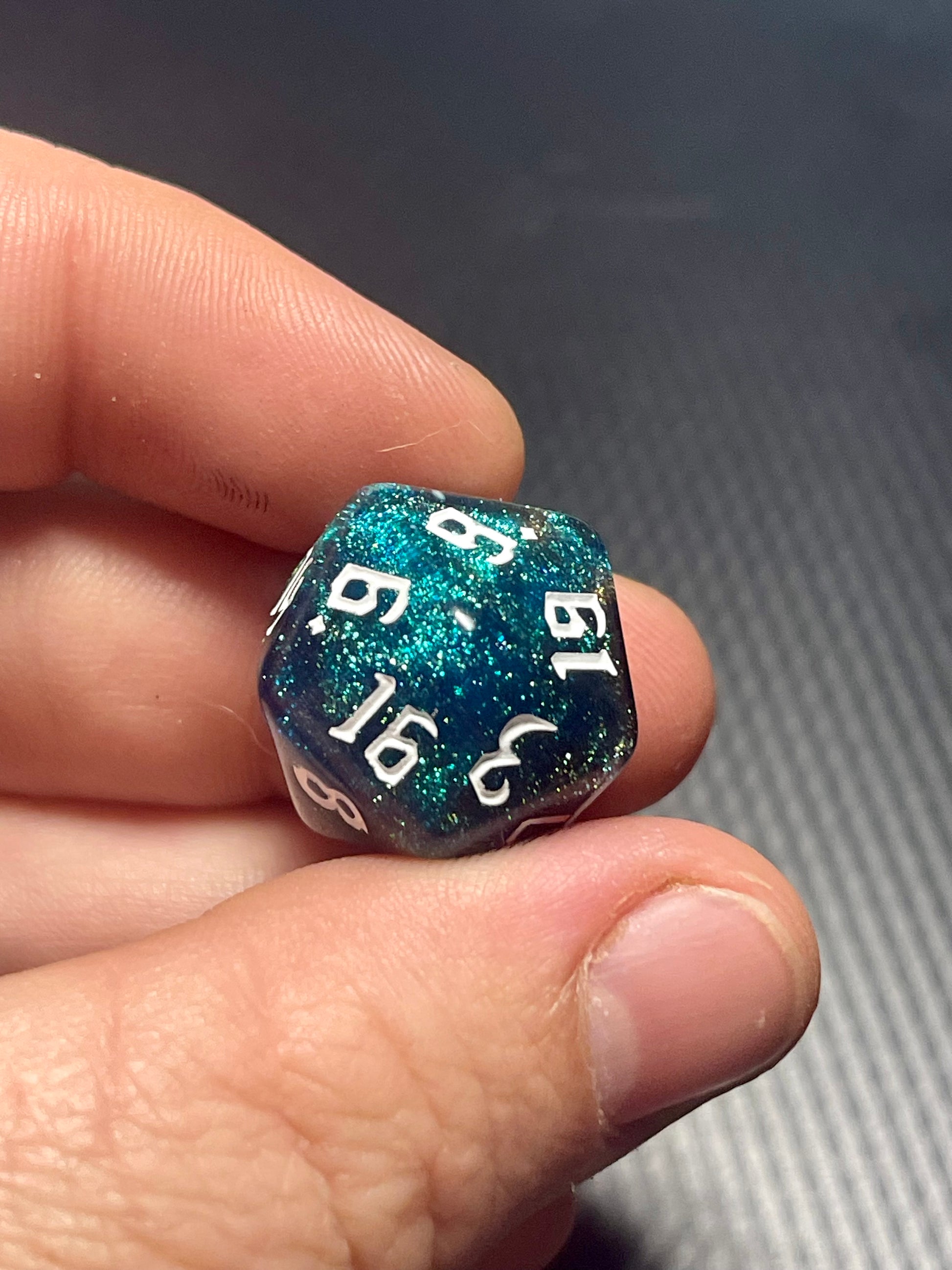 Nebula's Embrace Dice Set| D&D Dice | Dnd | 7pc | Dice Set | Acrylic Dice | Swirl | Glitter |