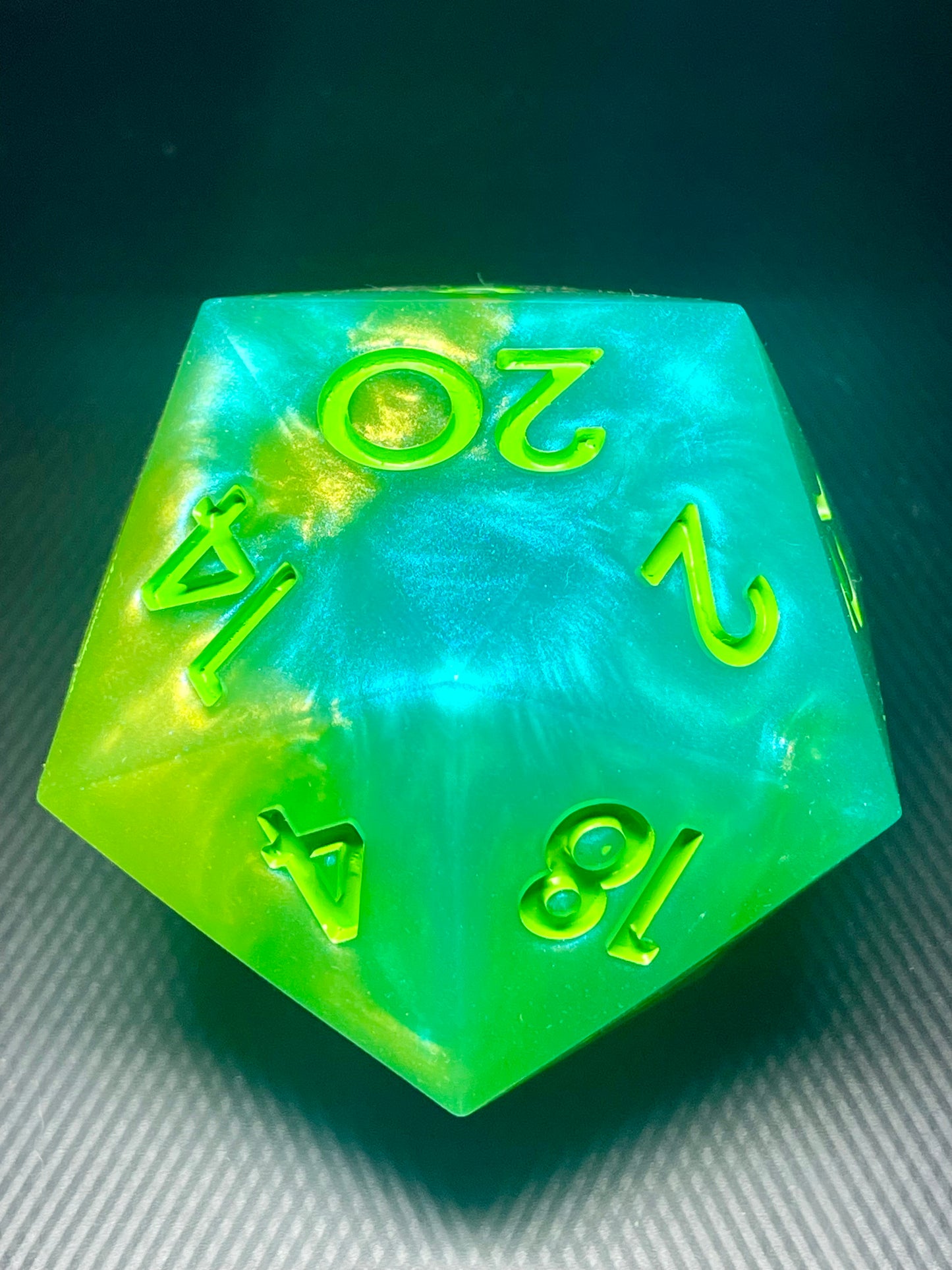 Aethercore 100mm D20, oversized d20, Handmade D20 Dice Giant Oversized Jumbo DnD, Dungeons and Dragons, RPG dice