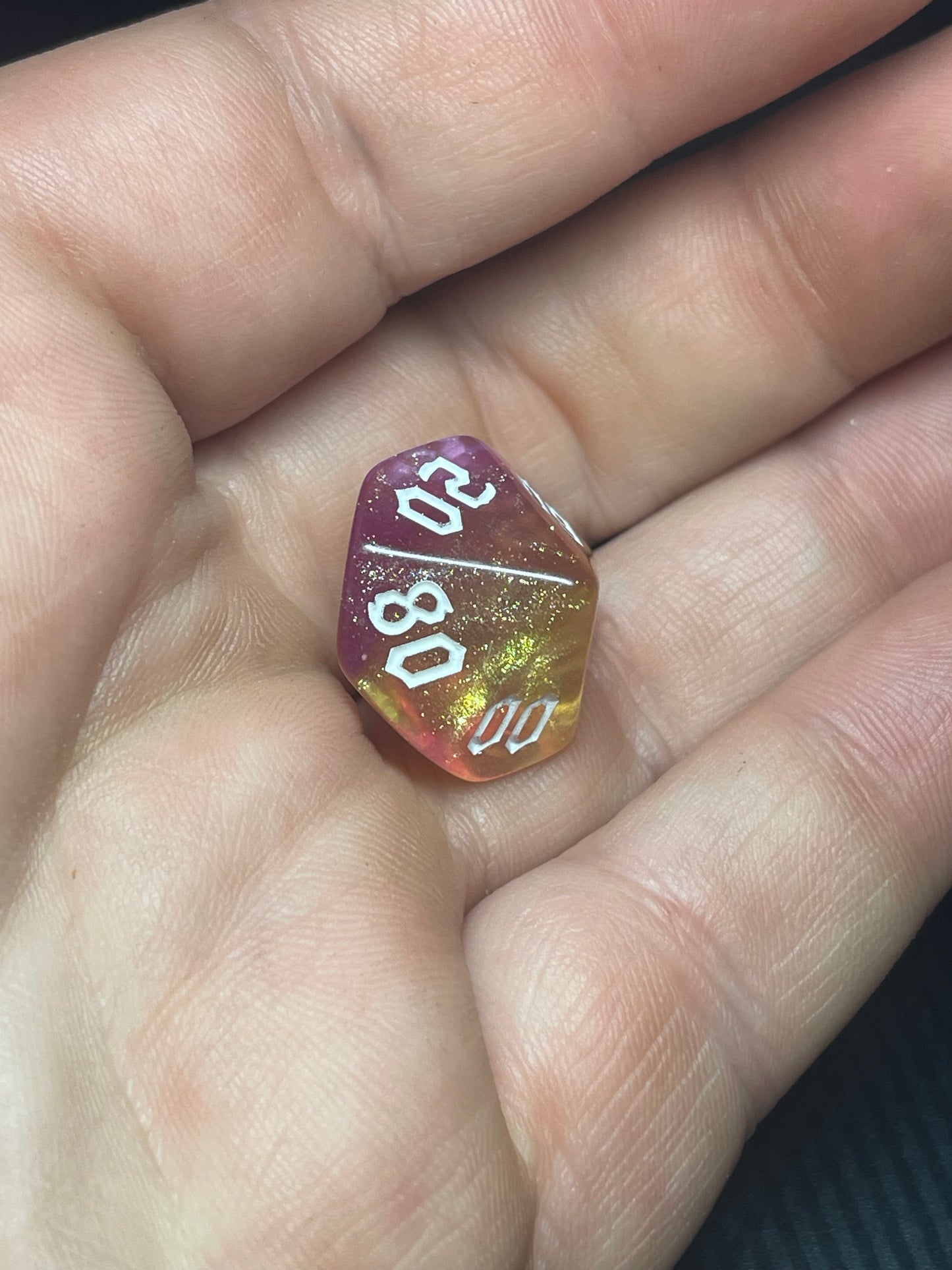 The Emberfang Dice Set | D&D Dice | Dnd | 7pc | Dice Set | Acrylic Dice | Glitter|