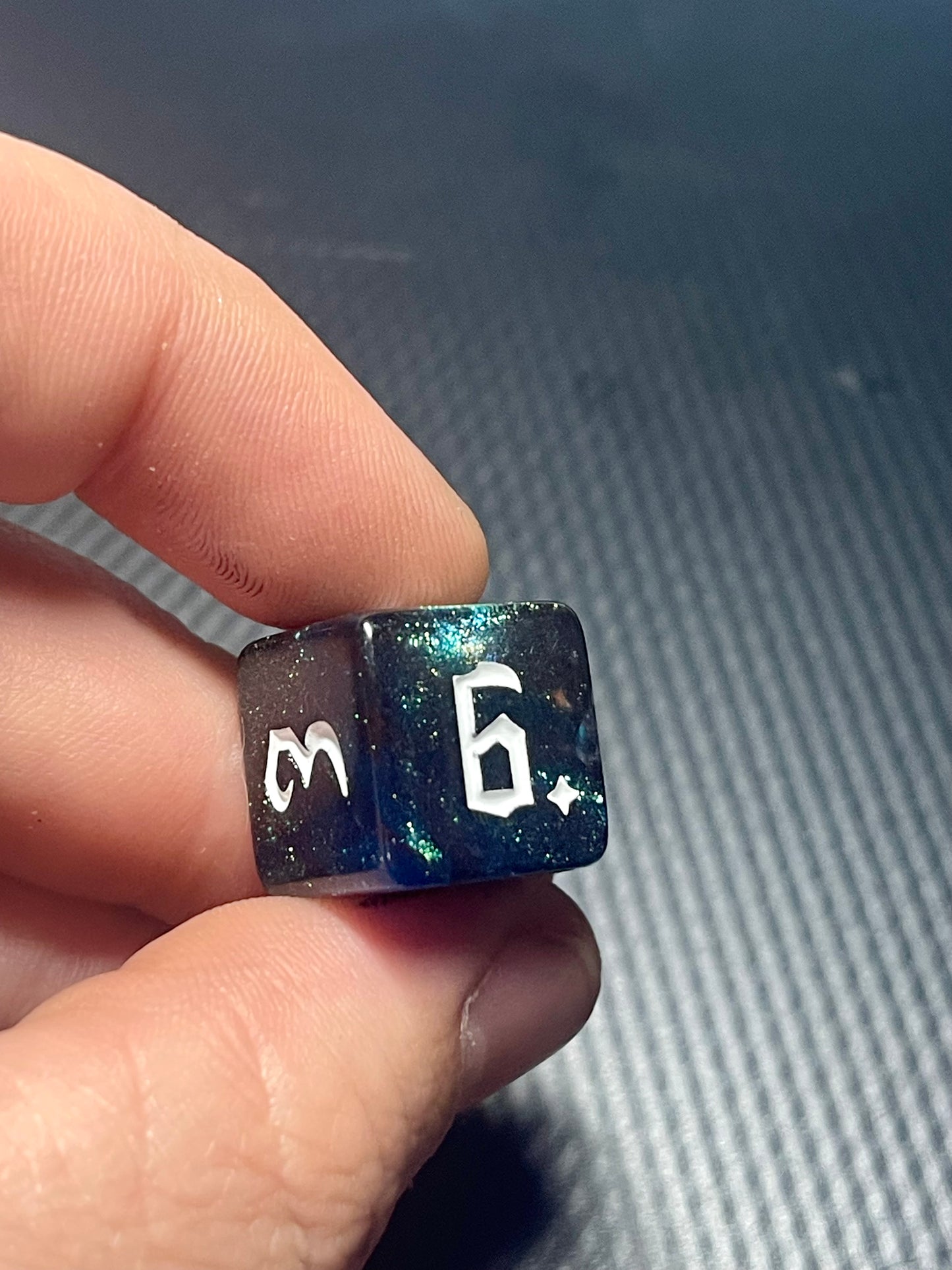 Nebula's Embrace Dice Set| D&D Dice | Dnd | 7pc | Dice Set | Acrylic Dice | Swirl | Glitter |