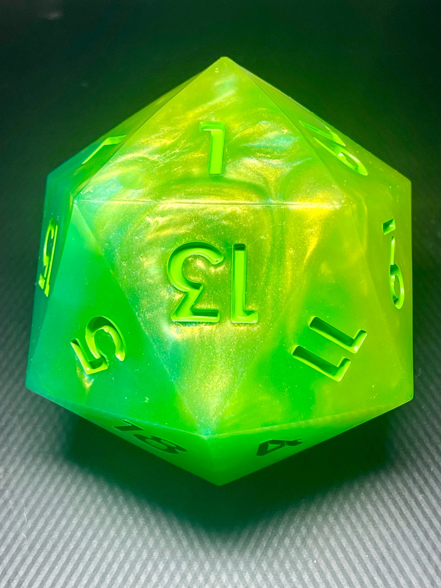 Aethercore 100mm D20, oversized d20, Handmade D20 Dice Giant Oversized Jumbo DnD, Dungeons and Dragons, RPG dice