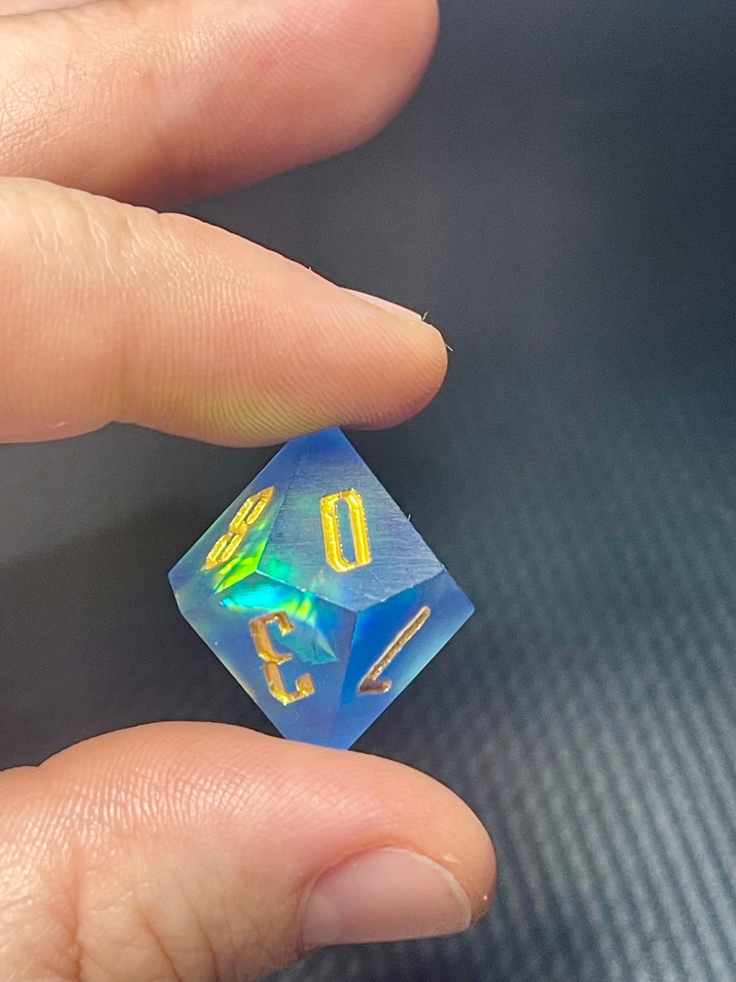 Frozen Abyss Handmade Dice Set | D&D Dice | Dnd | 7pc | Dice Set | Resin | Frosted |