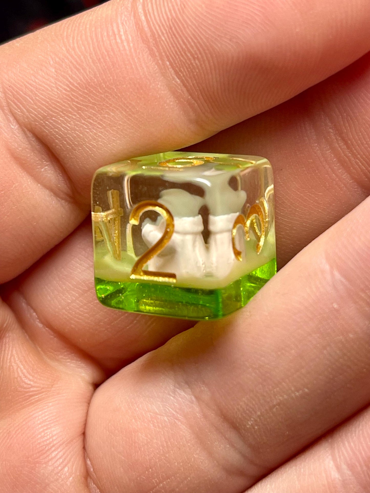 Baby Yoda Dice | D&D Dice | Grogu | Star Wars | Dnd | 7pc | Dice Set | Resin Dice | Glitter |