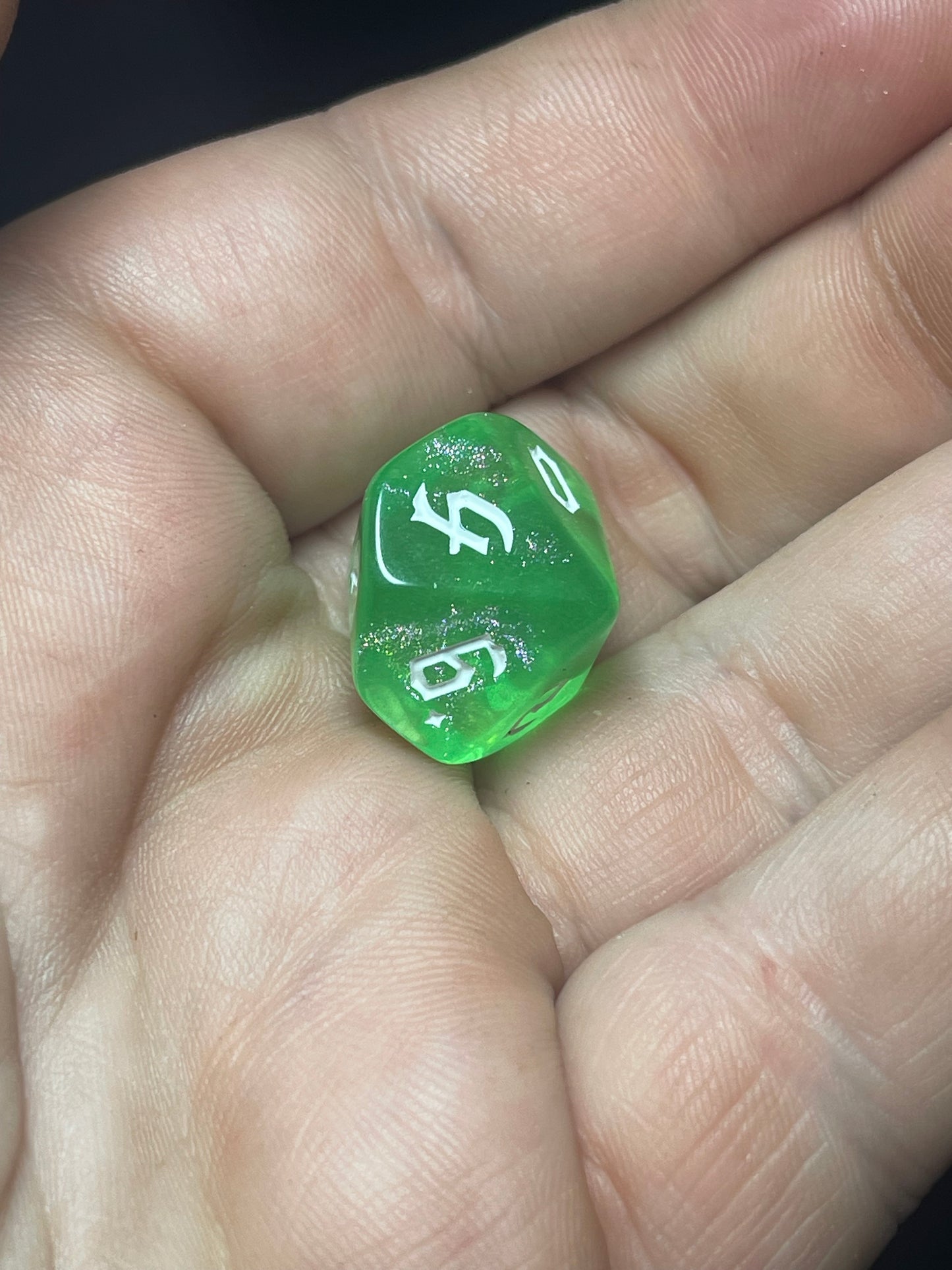 Goblin’s Treasure Dice Set | D&D Dice | Dnd | 7pc | Dice Set | Acrylic Dice | Glitter|