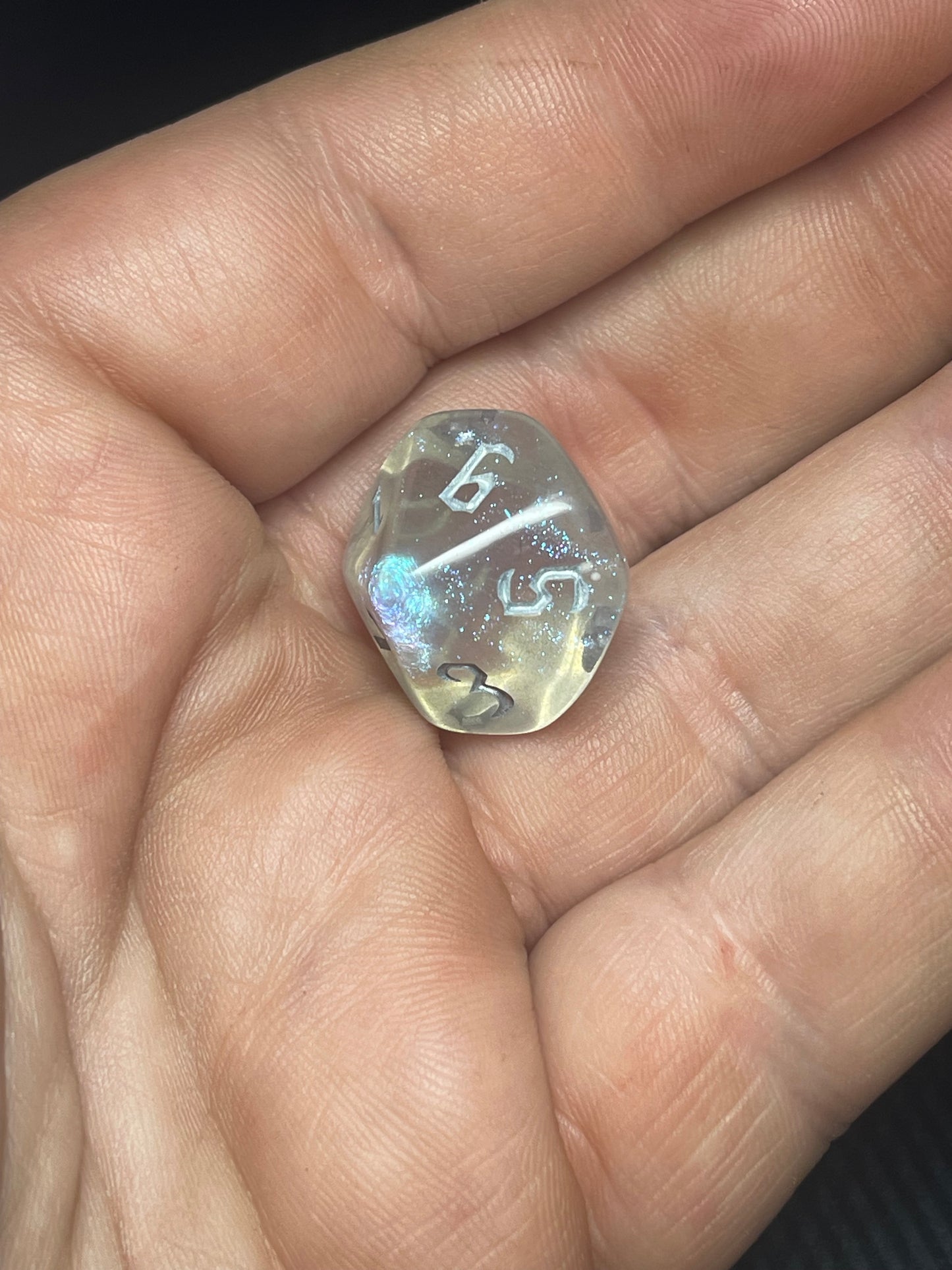Aetherveil Dice Set | D&D Dice | Dnd | 7pc | Dice Set | Acrylic Dice | Glitter|
