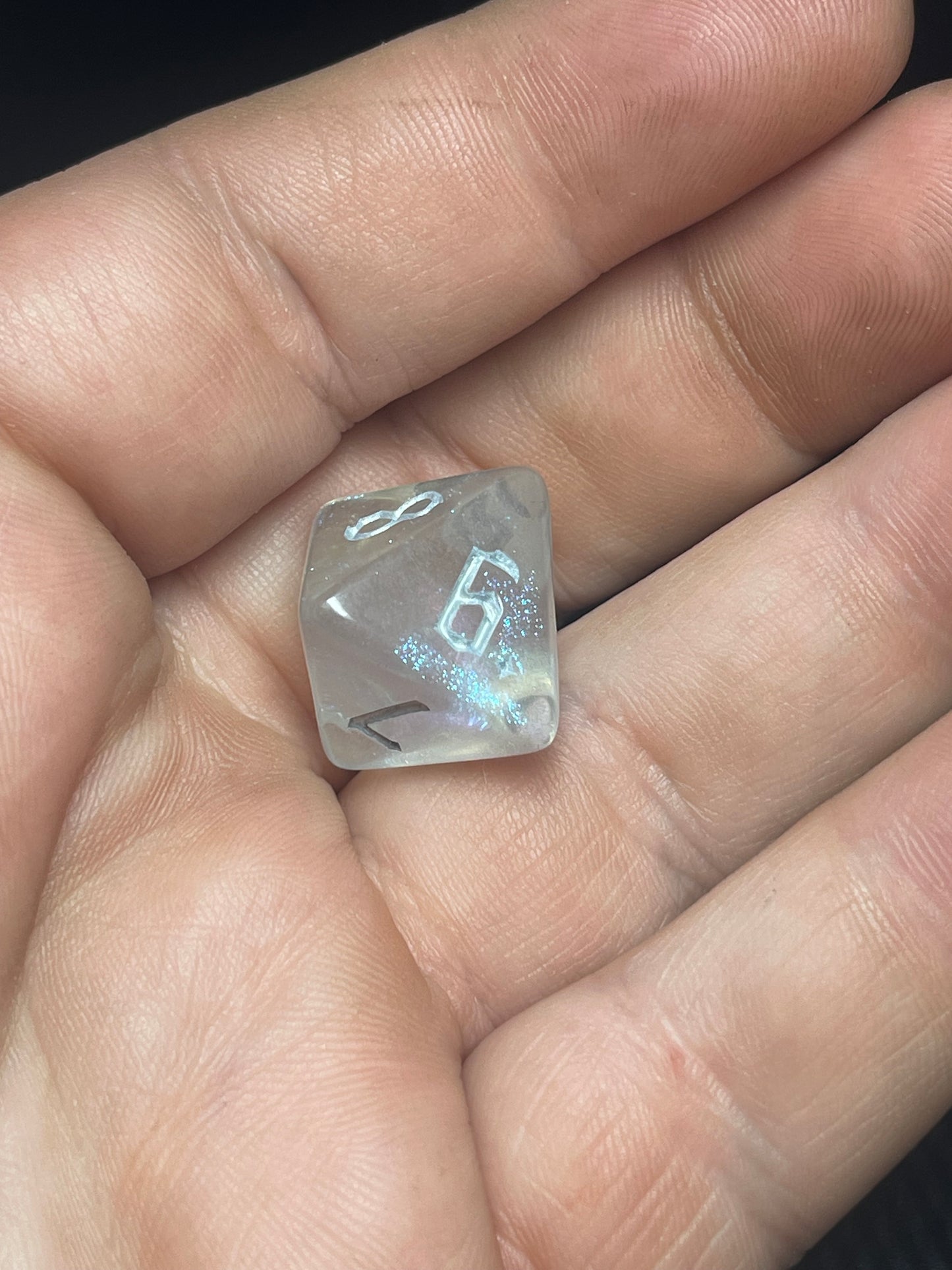 Aetherveil Dice Set | D&D Dice | Dnd | 7pc | Dice Set | Acrylic Dice | Glitter|