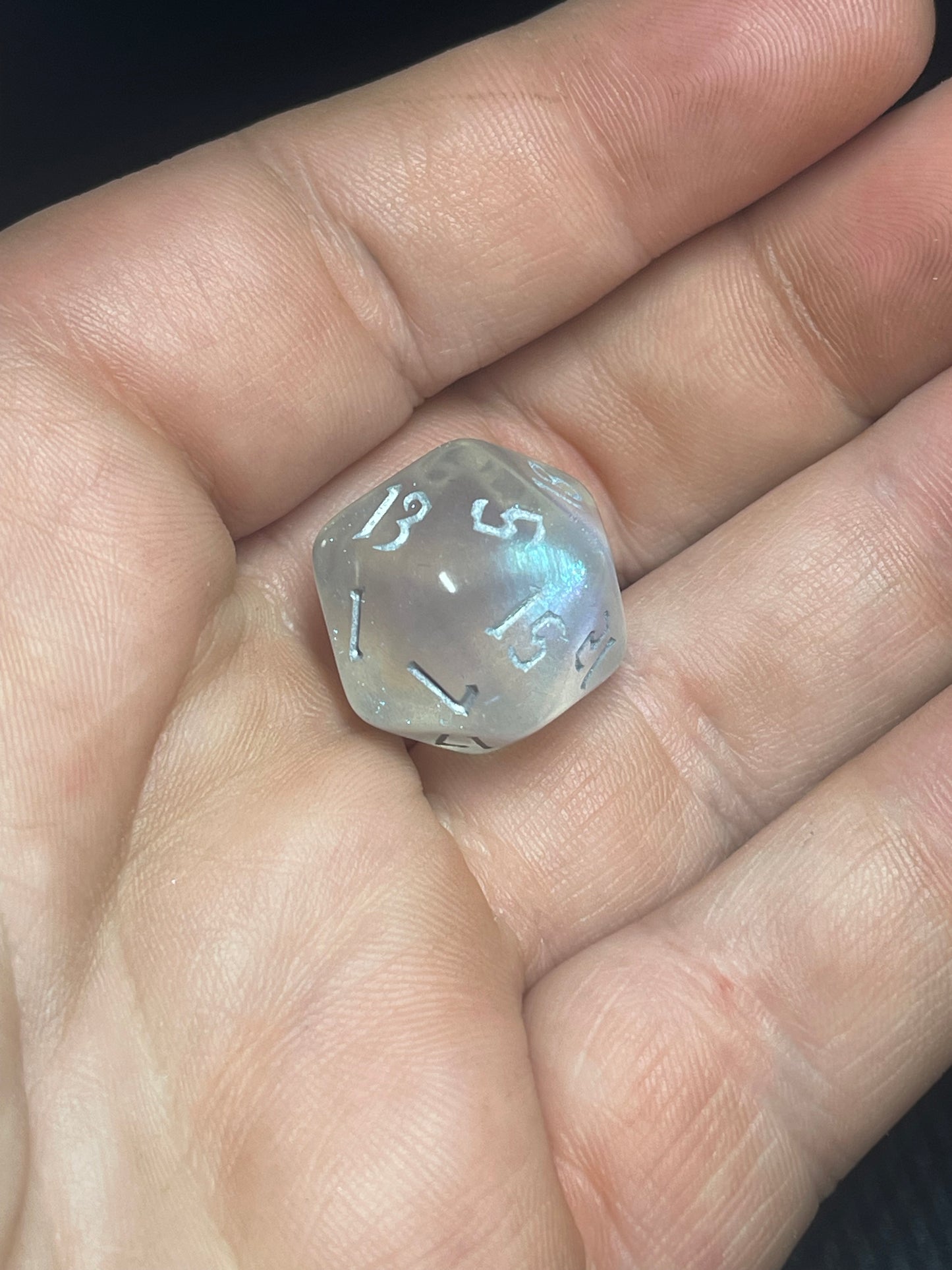 Aetherveil Dice Set | D&D Dice | Dnd | 7pc | Dice Set | Acrylic Dice | Glitter|