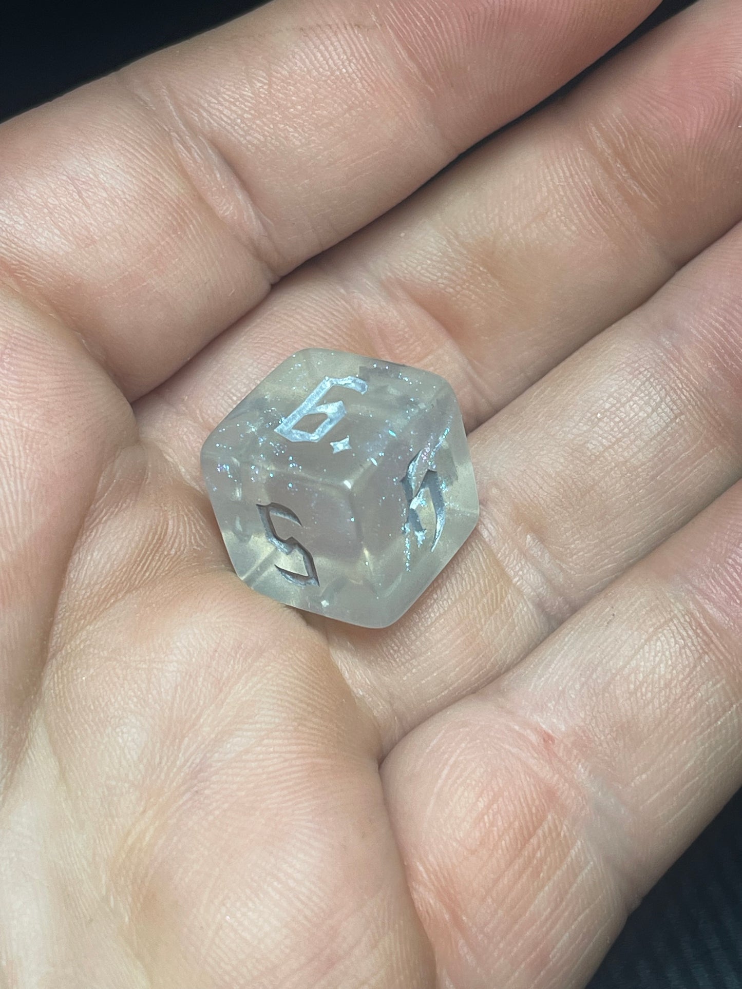 Aetherveil Dice Set | D&D Dice | Dnd | 7pc | Dice Set | Acrylic Dice | Glitter|