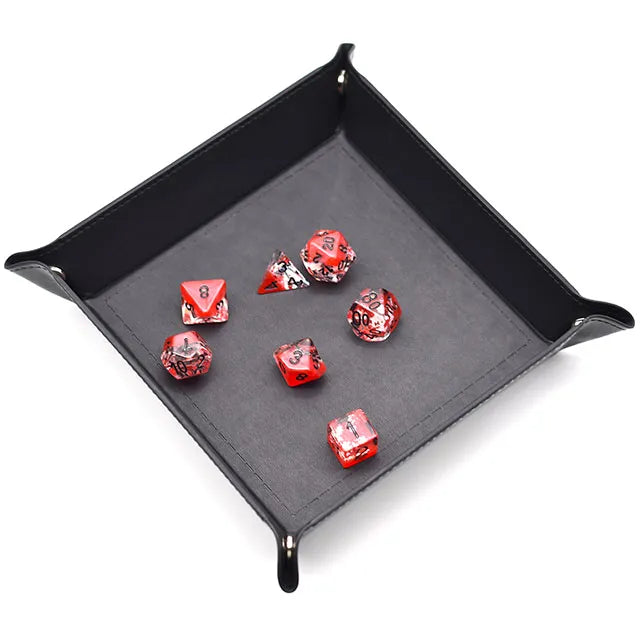 Leather Folding Dice Tray